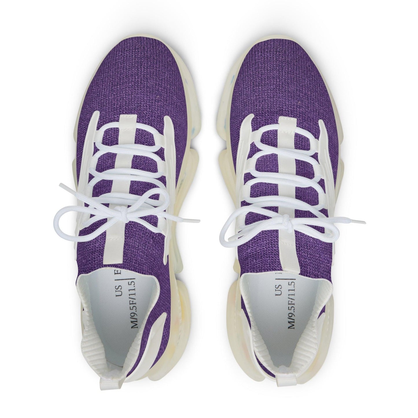 Faux Purple Silk Men's Mesh Sneakers - Lizard Vigilante