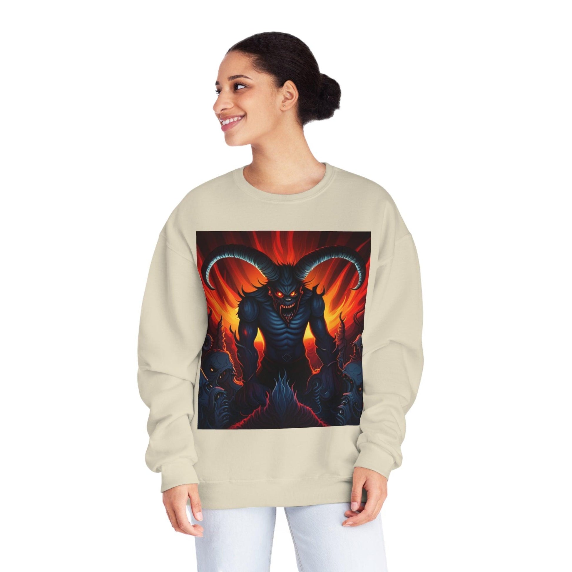 Horny Devil Unisex NuBlend® Crewneck Sweatshirt - Lizard Vigilante