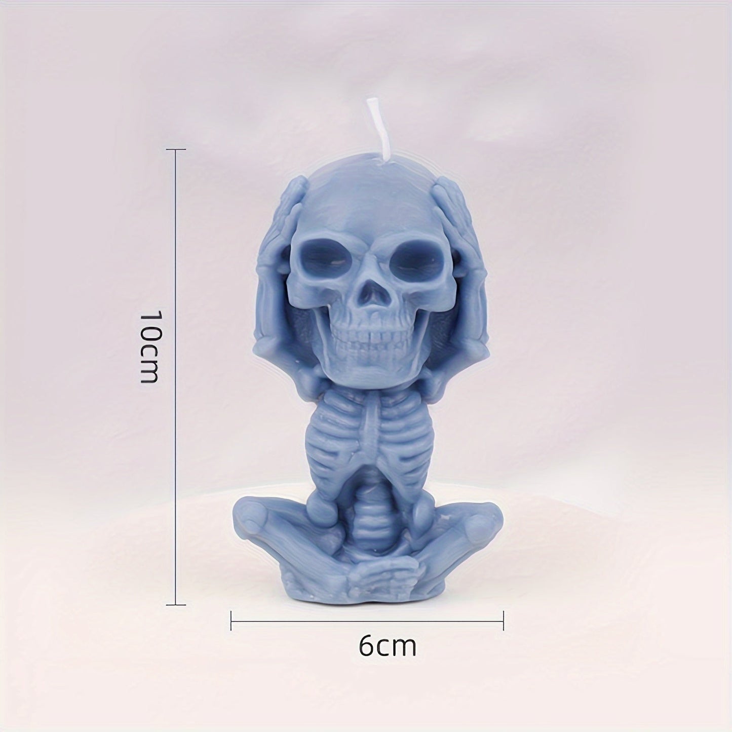 4 PCS Skull Creative Candles, Halloween Skull Scented Candle, Handcrafted DIY Aromatherapy Candle For Spooky Home Decoration, Halloween Gift Set