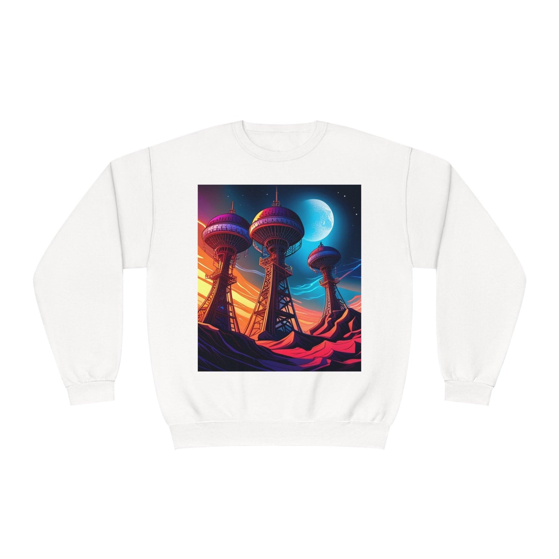 Interplanetary Communication Unisex NuBlend® Crewneck Sweatshirt - Lizard Vigilante