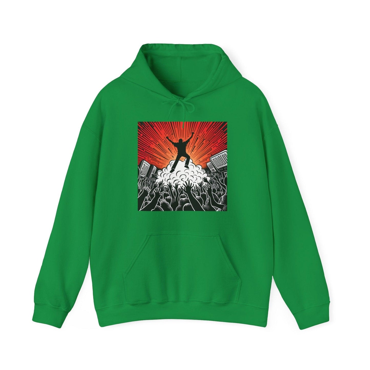 Metal Concert Unisex Heavy Blend™ Hooded Sweatshirt - Lizard Vigilante