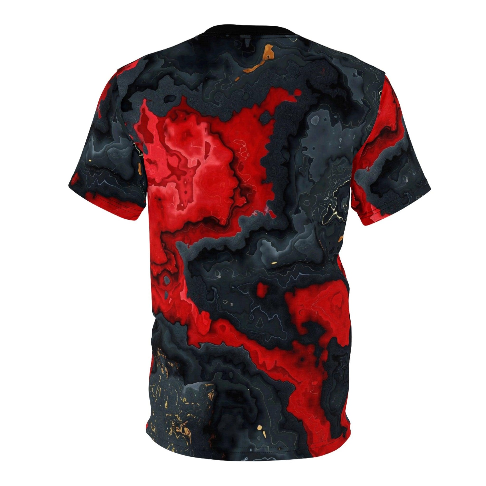 Red Black Rock Design Tee - Lizard Vigilante