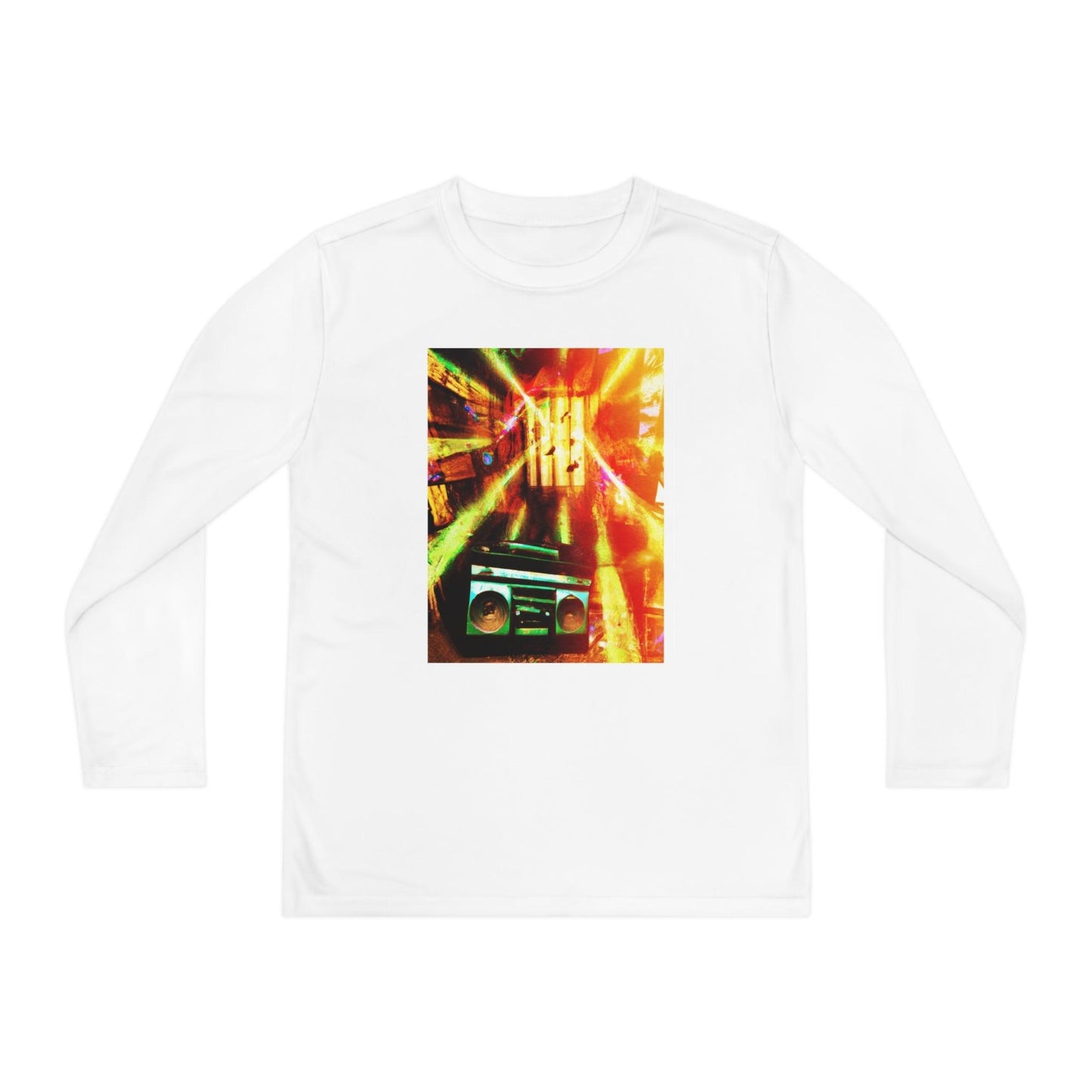 Prison BoomBox Light Burst Youth Long Sleeve Competitor Tee - Lizard Vigilante