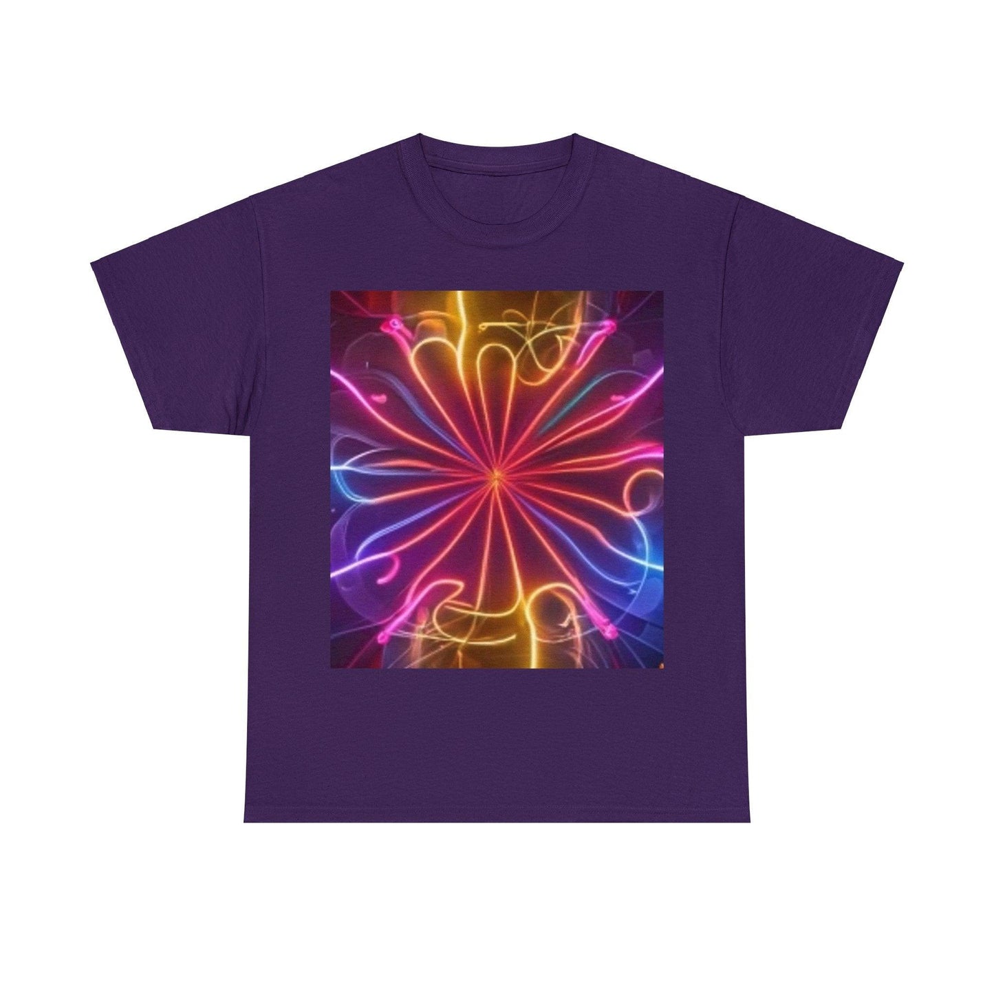 Neon Flower Unisex Heavy Cotton Tee - Lizard Vigilante