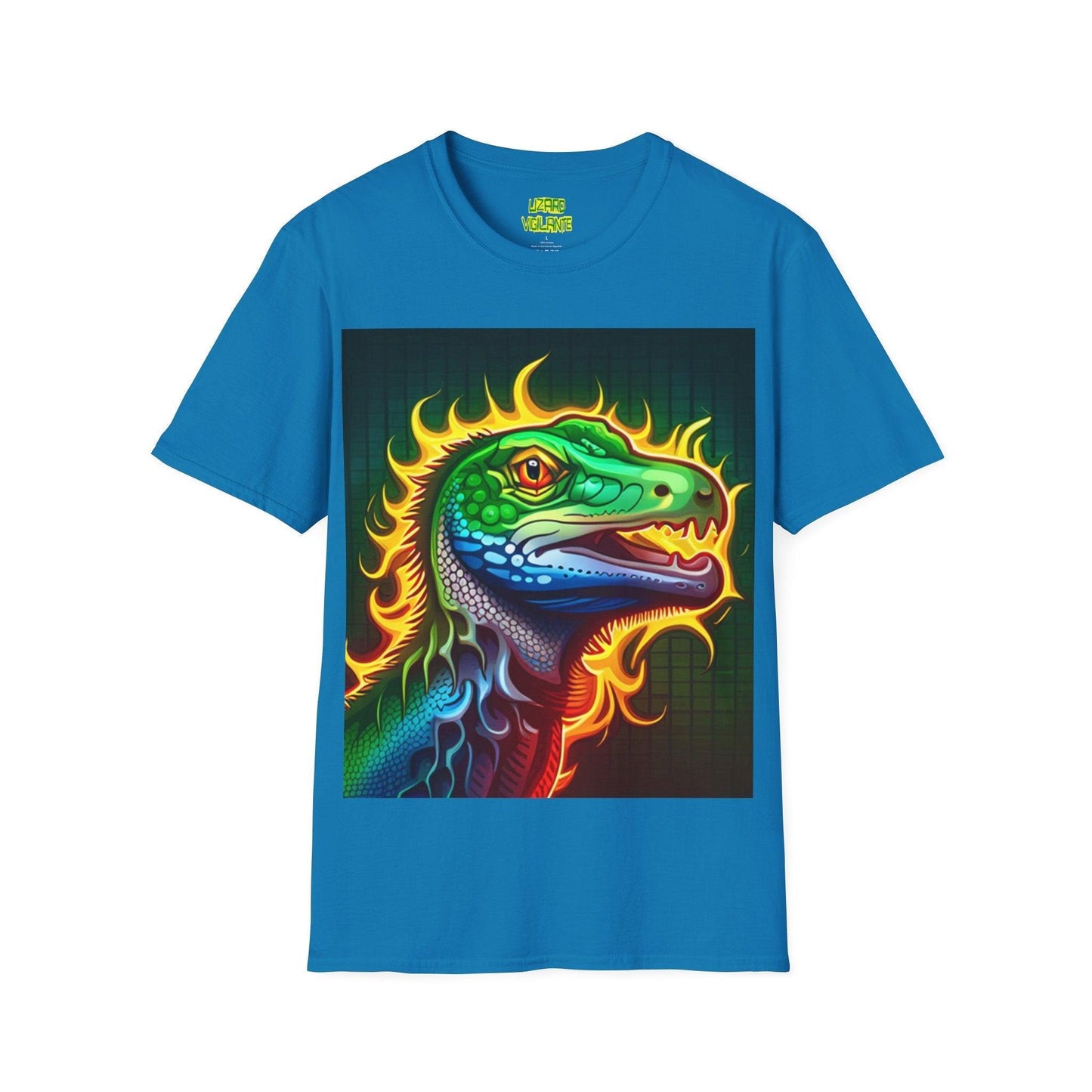 Fire Lizard Unisex Softstyle T-Shirt - Lizard Vigilante