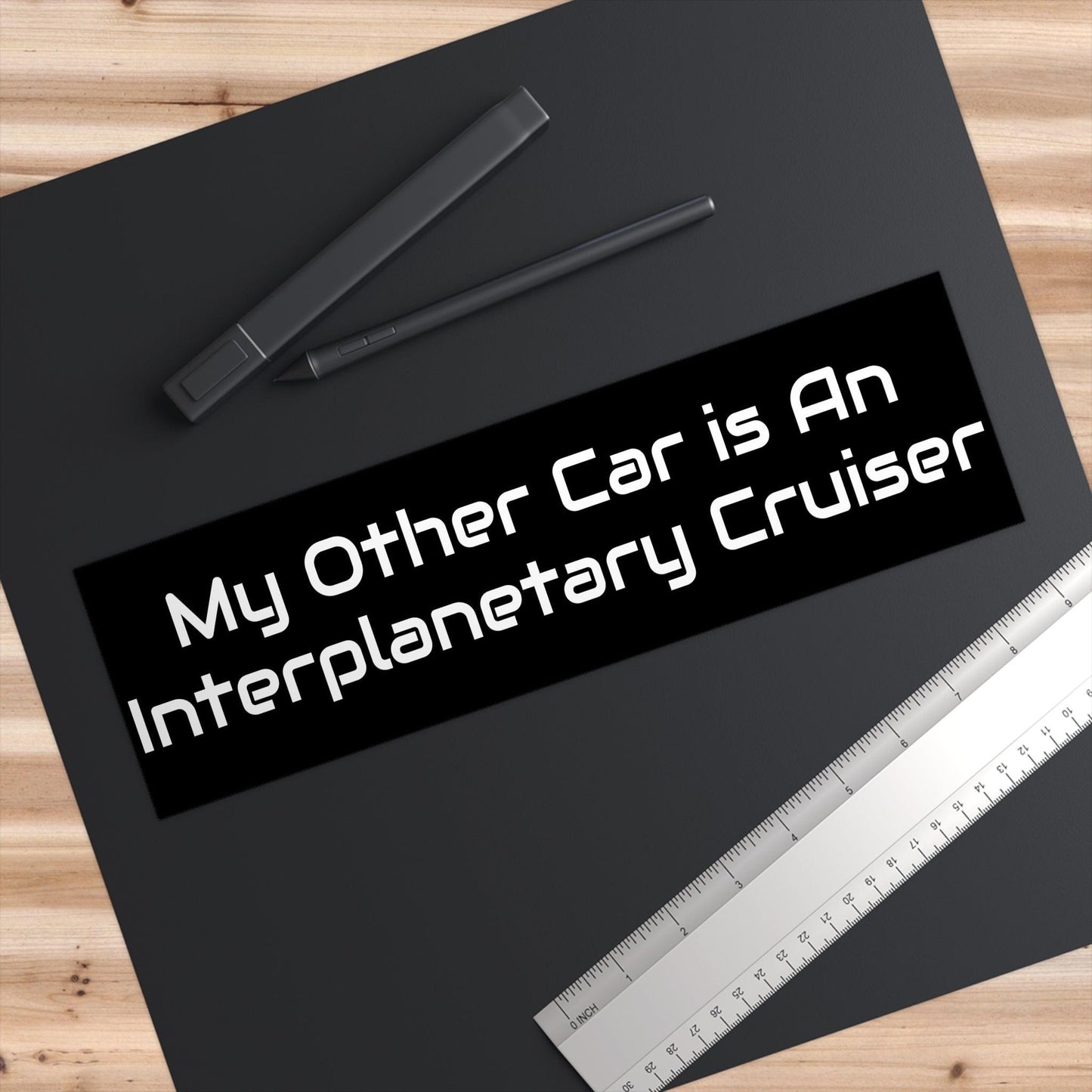 My Other Car is an Interplanetary Cruiser Bumper Stickers - Lizard Vigilante