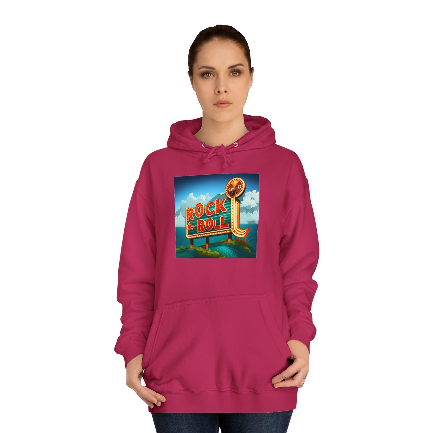 Rock & Roll Casino Unisex College Hoodie - Lizard Vigilante