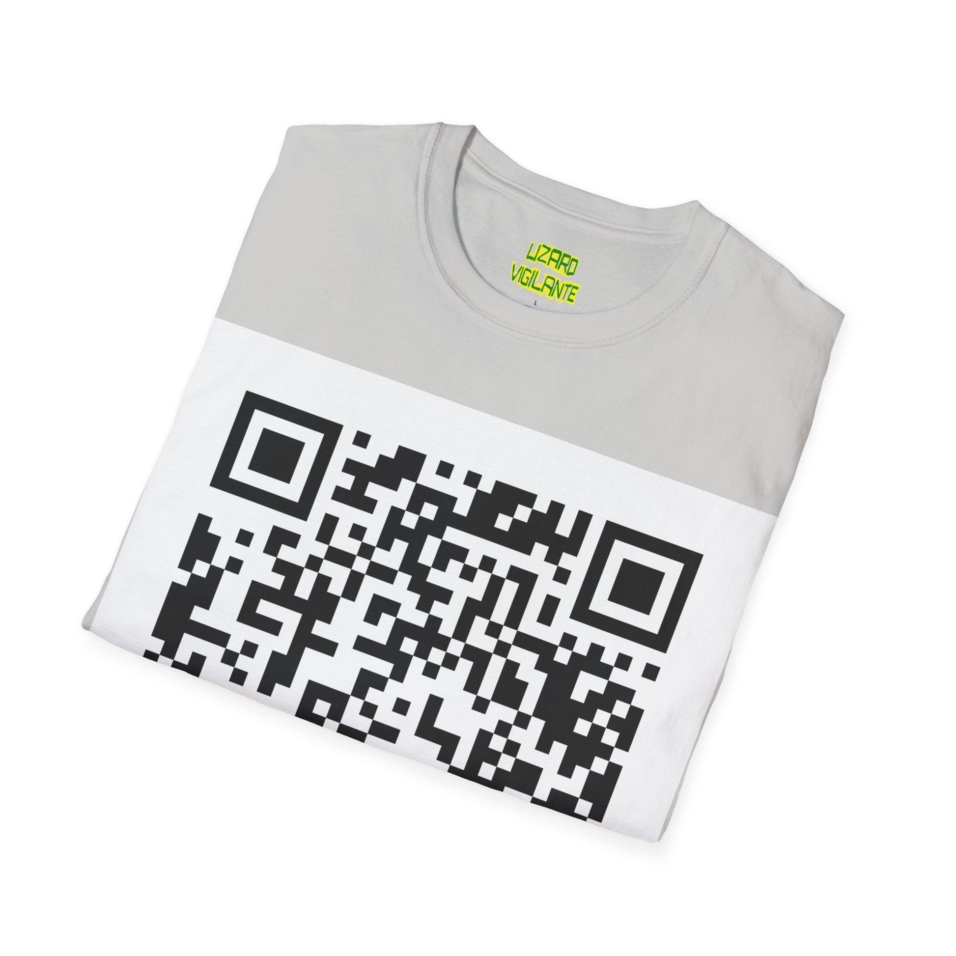 Lizard Vigilante QR Code Unisex Softstyle T-Shirt - Lizard Vigilante