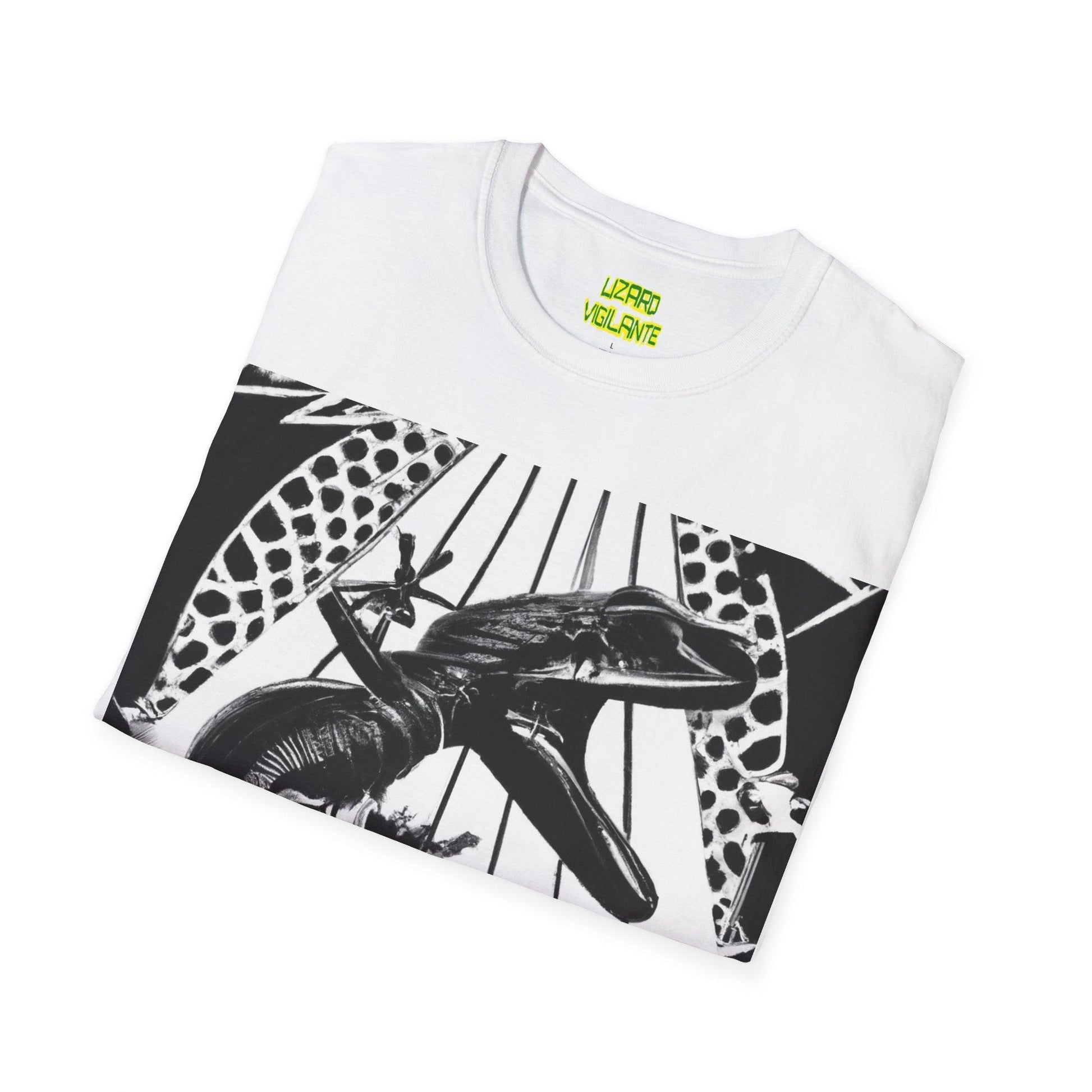 Lizard Vigilante Escapes Unisex Softstyle T-Shirt - Lizard Vigilante