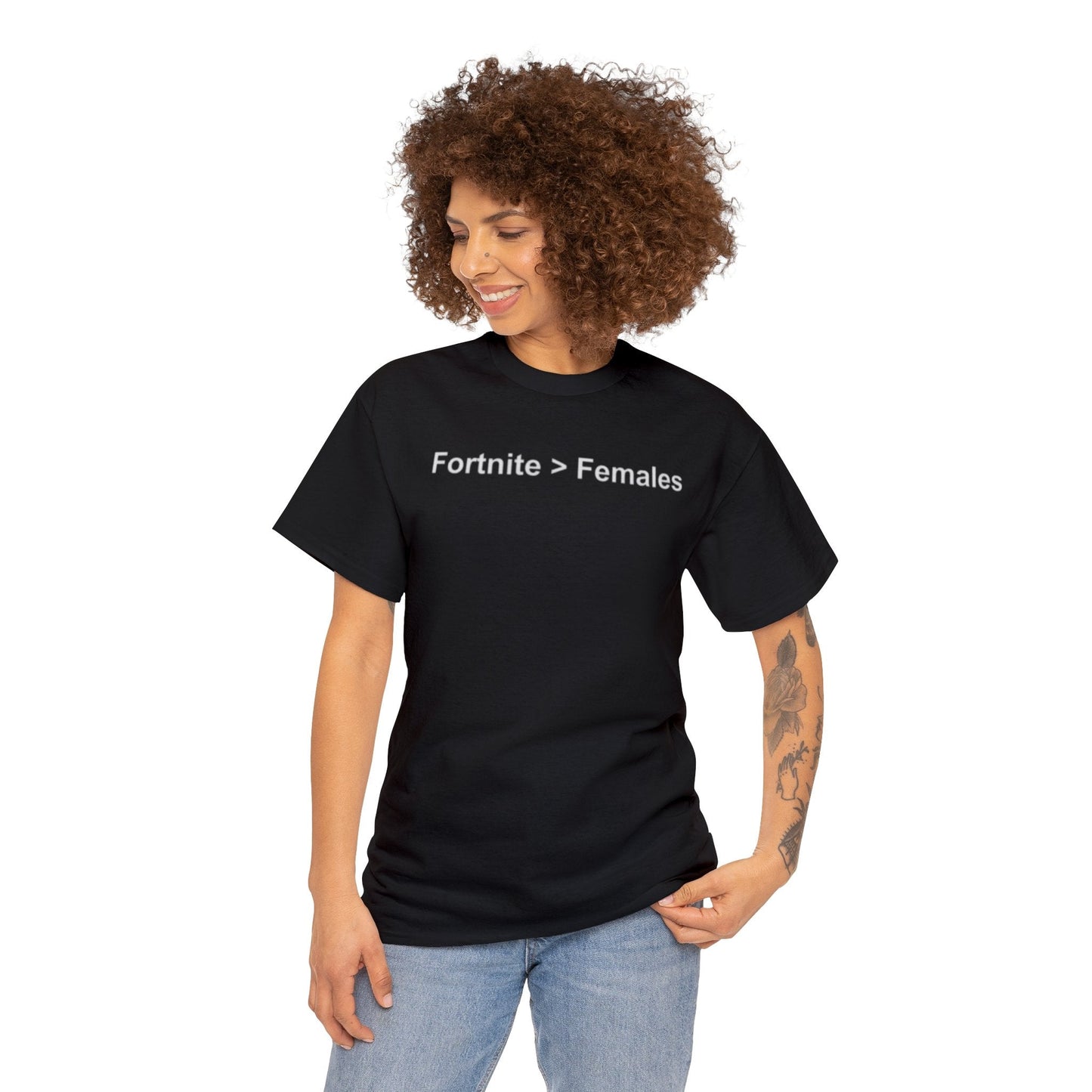 Fortnite > Females Shirt – Funny Gamer Meme T-Shirt for Fortnite Fans