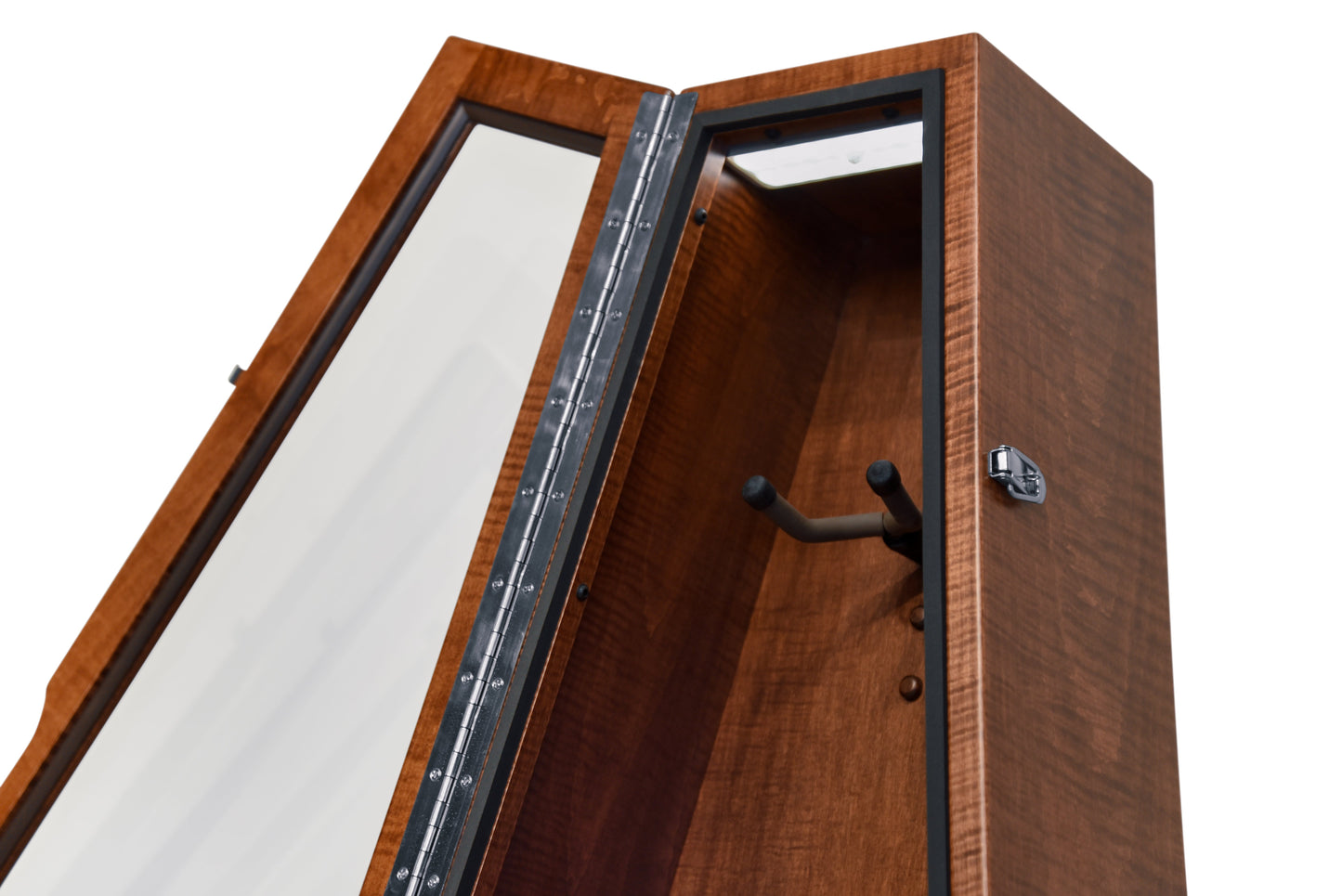 ClimaStand Triangle Humidor with Base - Flame maple with Acres Stain