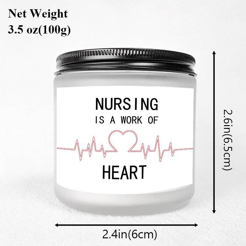 Lavender Scented Candle 5.3oz - Perfect Appreciation Gift for Nurses, Nursing Students, and Paramedics on Nurses' Day, Birthday, Graduation, or Thanksgiving - Unique and Meaningful Present, Women Men, Labor And Delivery, Nurs