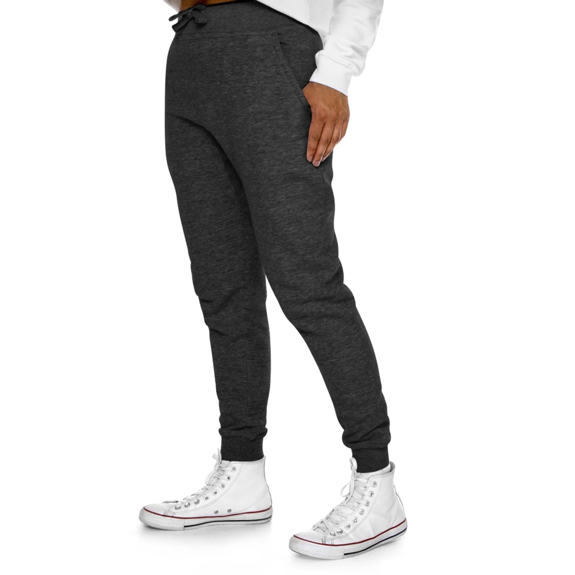 Crooked Smiley Unisex Fleece Joggers - Lizard Vigilante