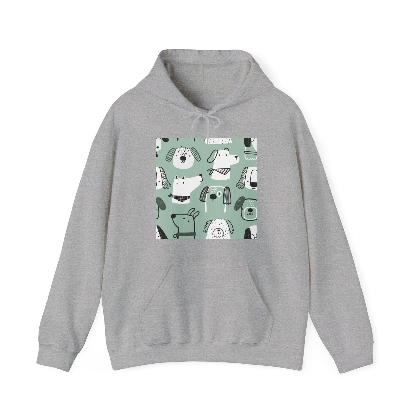 Illustrated Doggers Unisex Heavy Blend™ Hooded Sweatshirt - Premium Hoodie from Printify - Just $37.34! Shop now at Lizard Vigilante