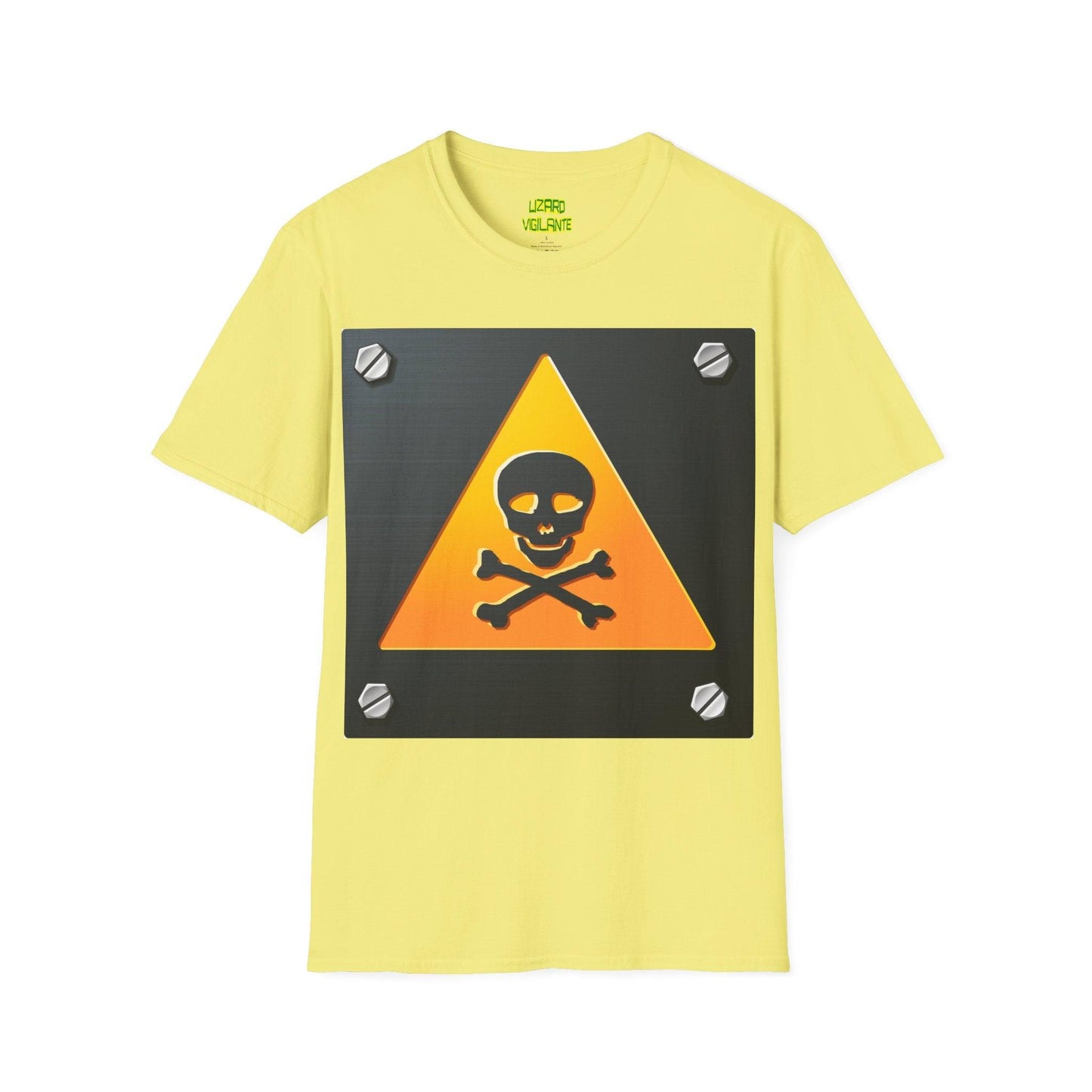 Danger Skull Sign Unisex Softstyle T-Shirt - Lizard Vigilante