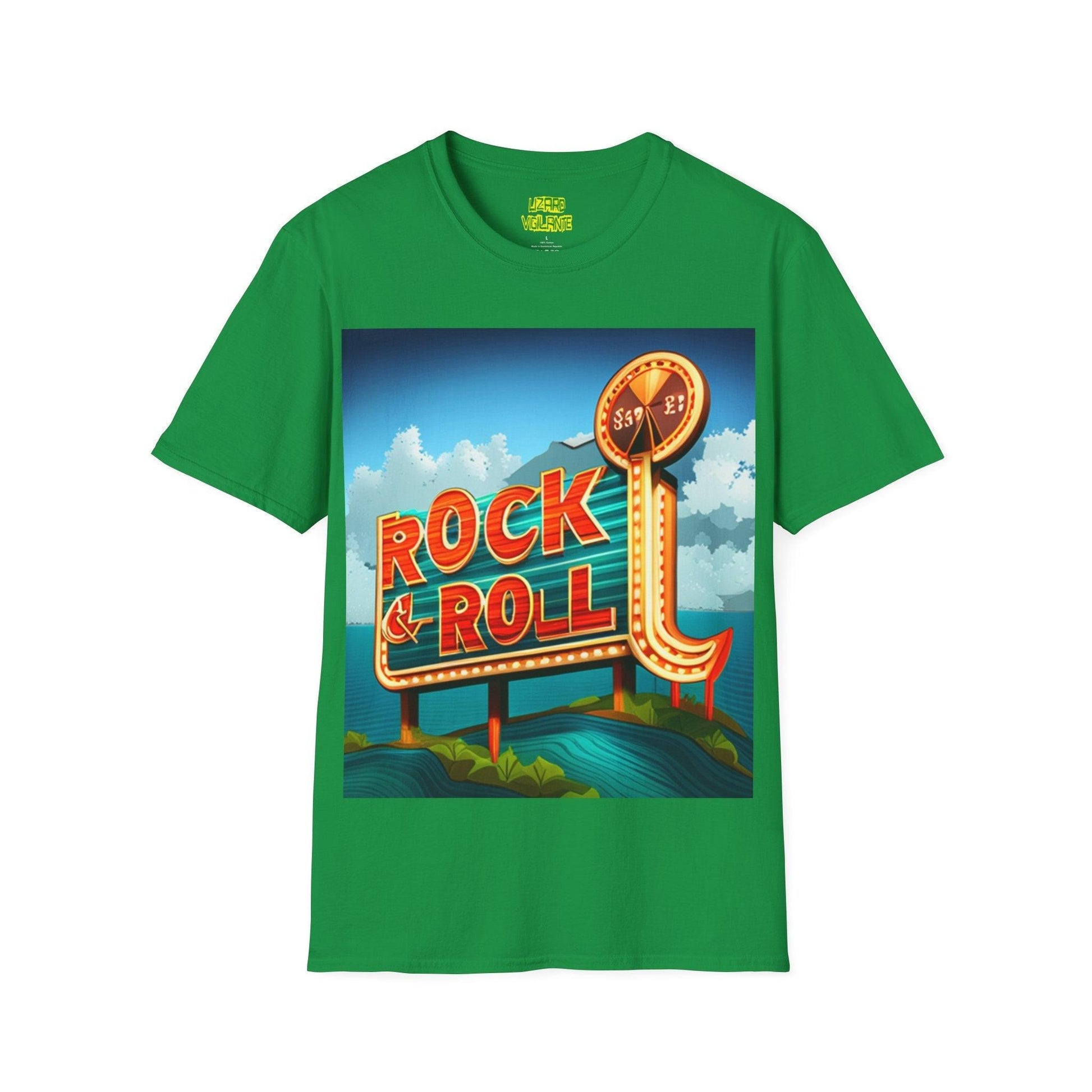 Rock & Roll Casino Unisex Softstyle T-Shirt - Lizard Vigilante