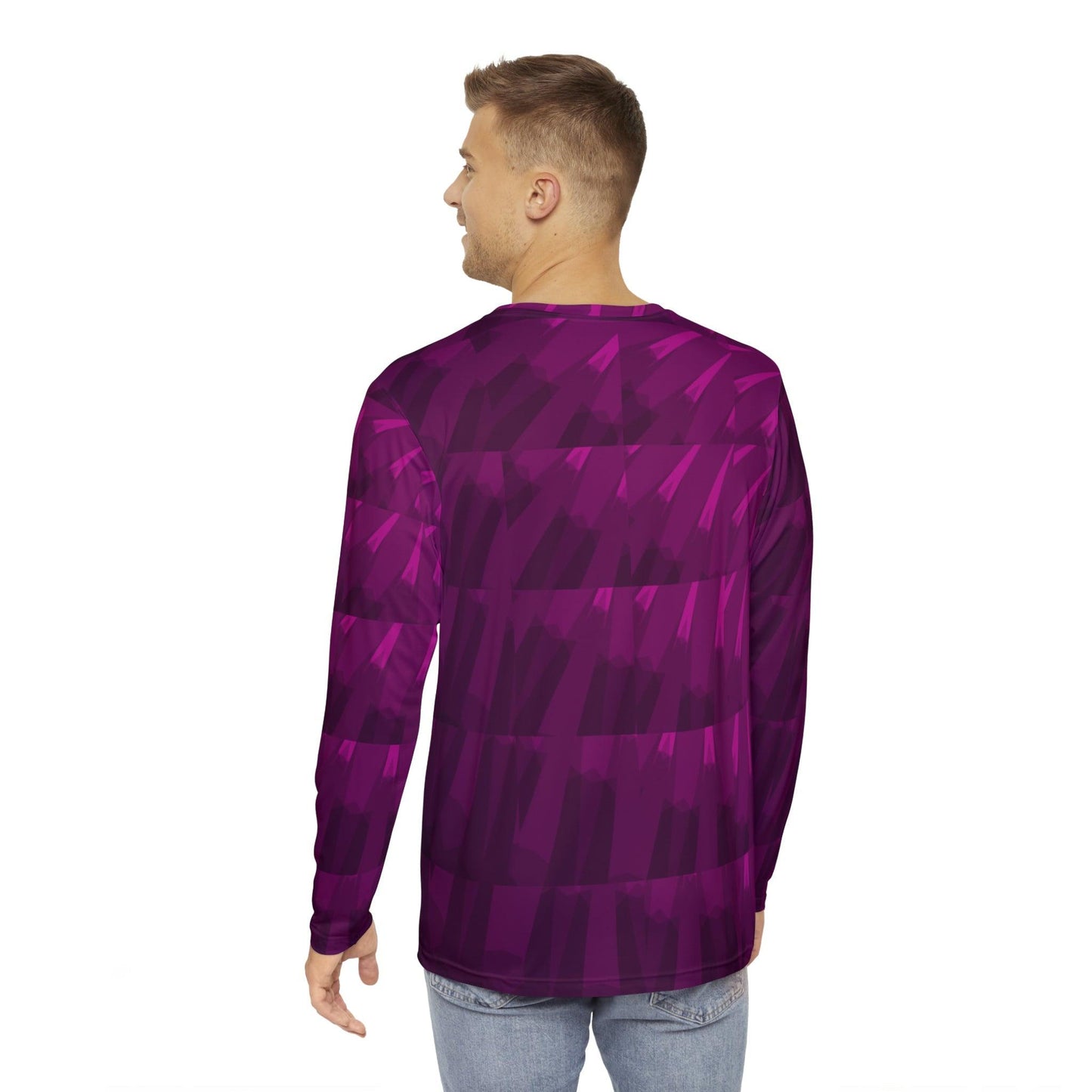 Purple Shower Men's Long Sleeve Shirt - Lizard Vigilante