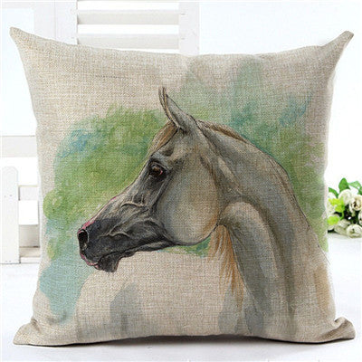 Horse pattern pillow pillowcase