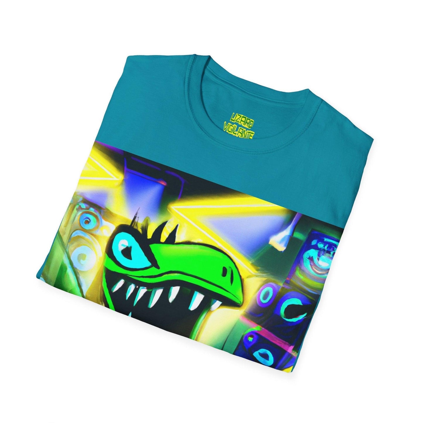 Metal Lizard Unisex Softstyle T-Shirt - Lizard Vigilante