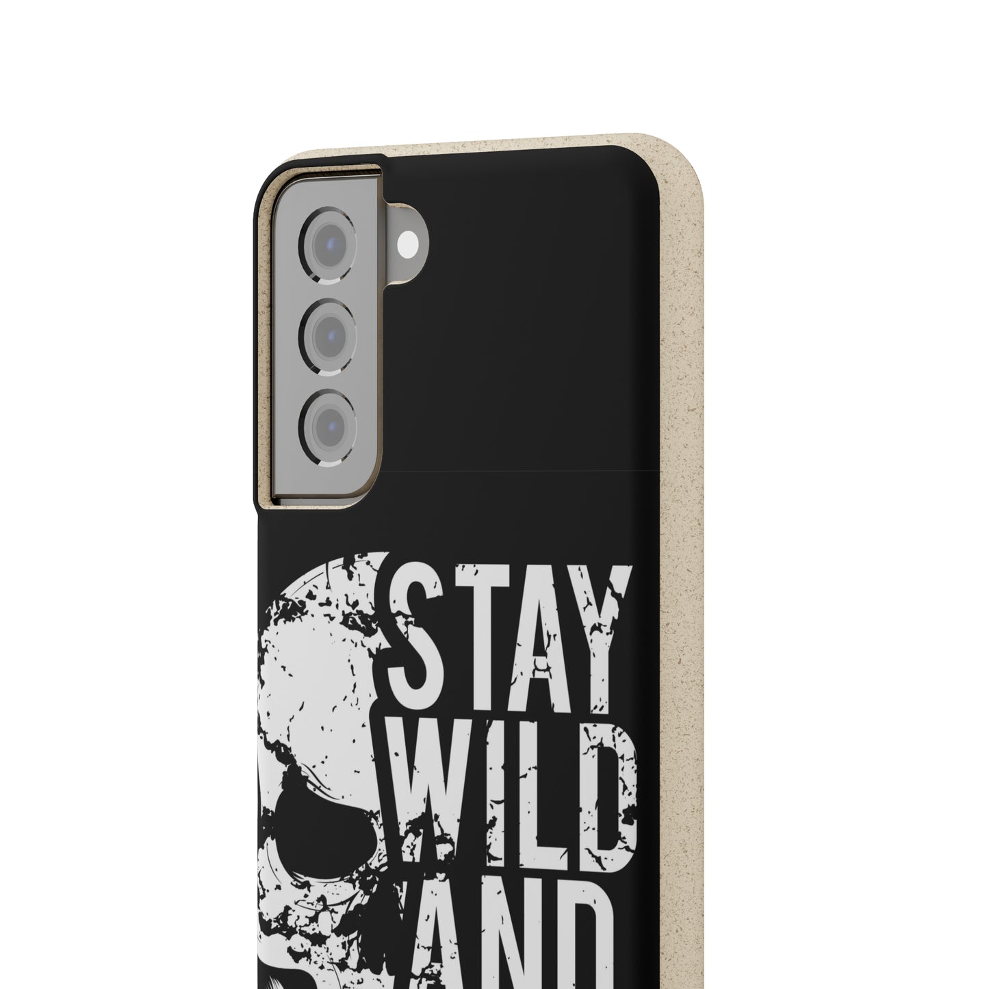 Stay Wild And Free Skull Biodegradable Cases - Lizard Vigilante