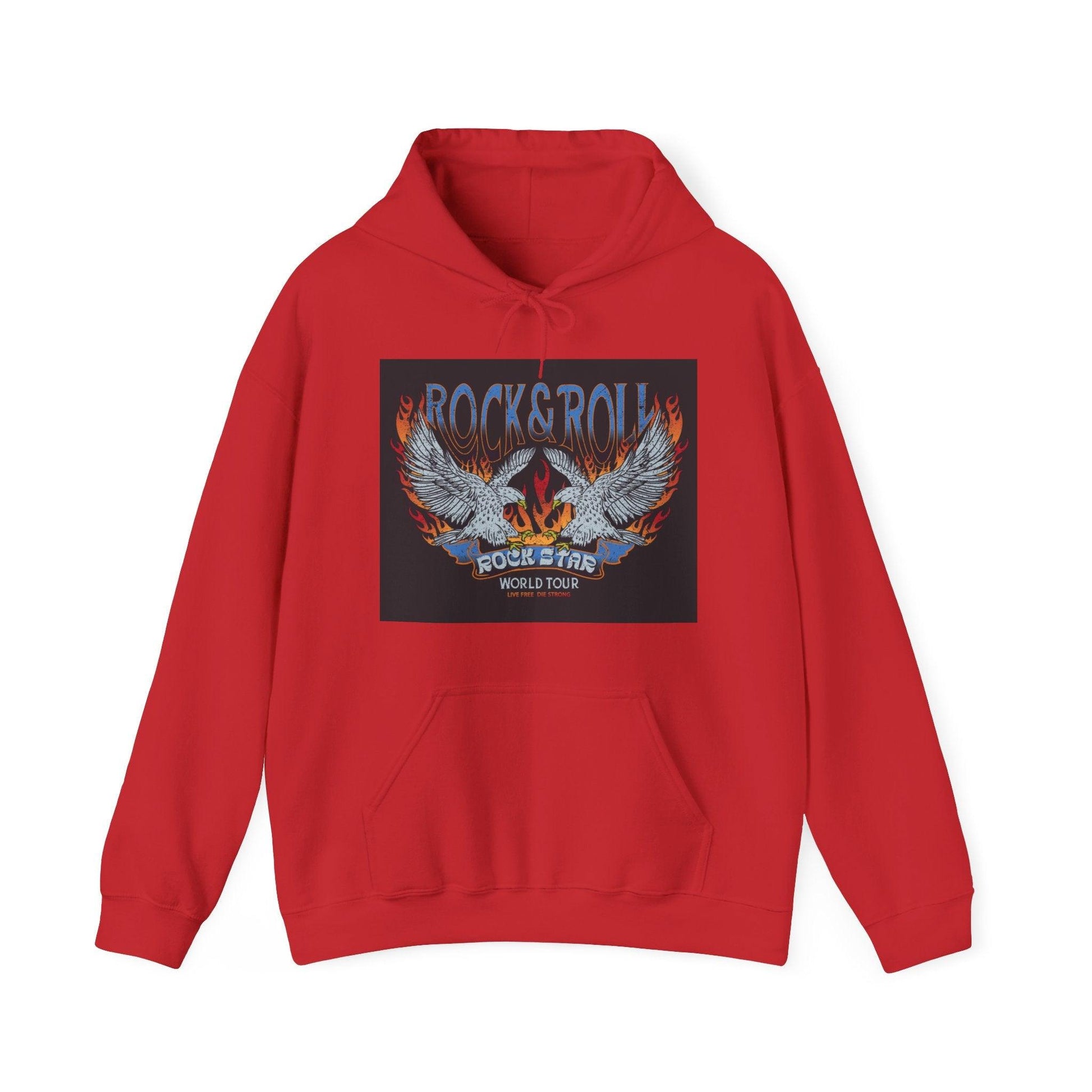 Rock & Roll Rock Star Unisex Heavy Blend™ Hooded Sweatshirt - Lizard Vigilante