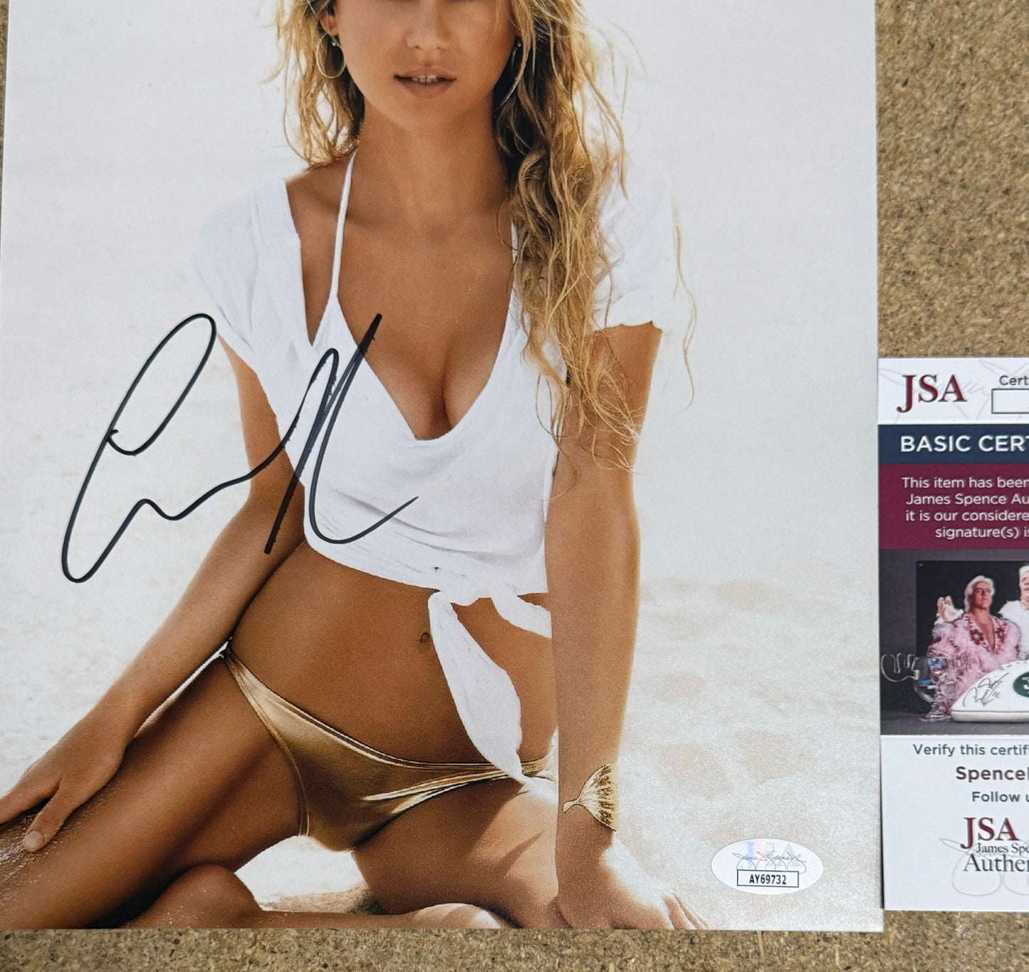 Anna Kournikova Signed Tennis Player & Model 8x10 Photo With JSA COA