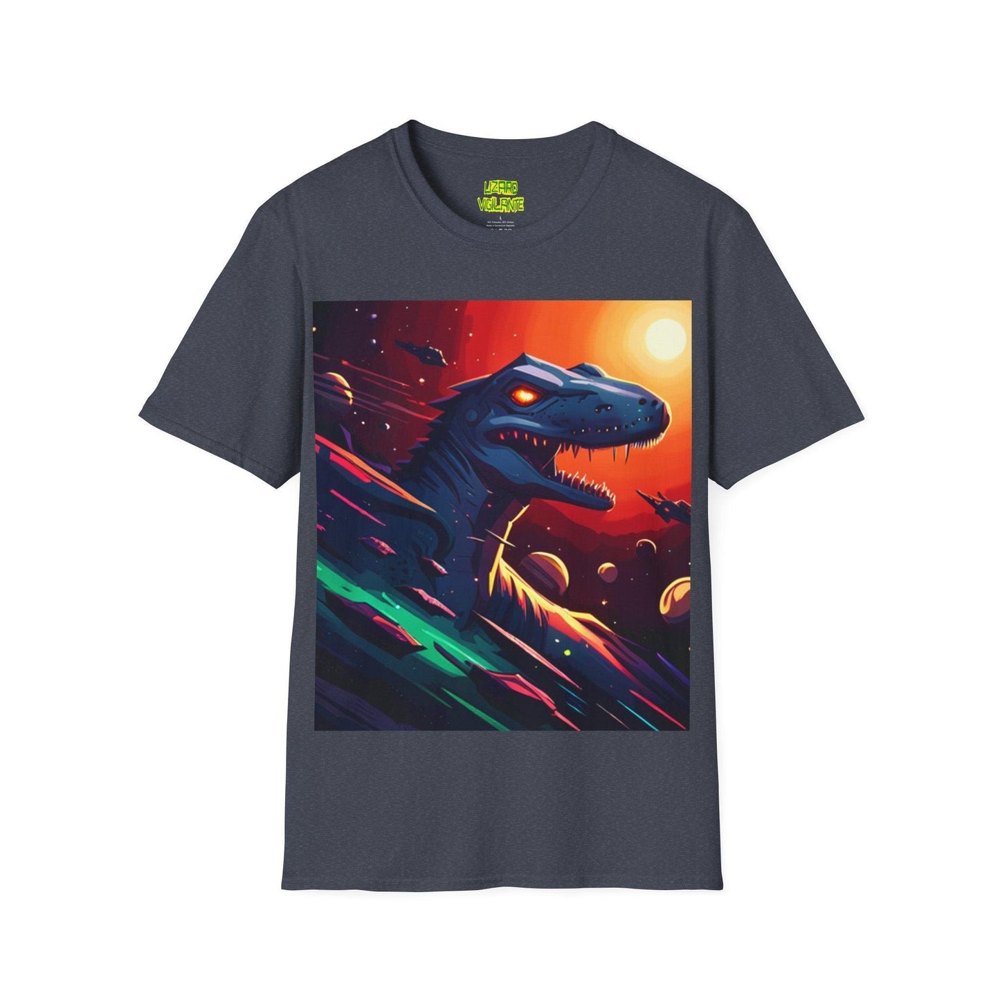 Lizard Vigilante Universe Unisex Softstyle T-Shirt - Lizard Vigilante