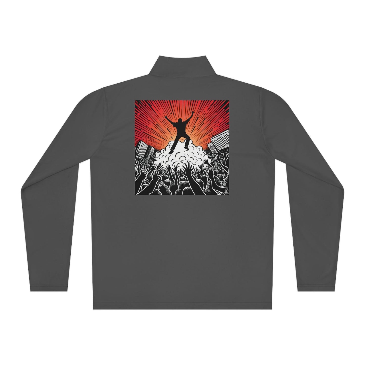 Metal Concert Unisex Quarter-Zip Pullover - Lizard Vigilante