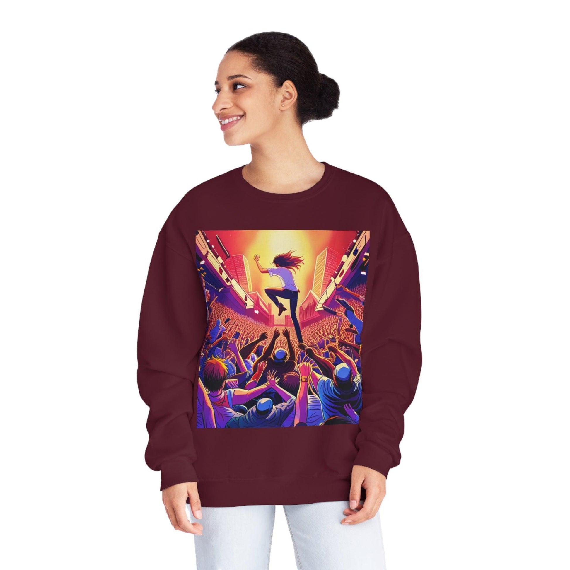 Metal Anime Unisex NuBlend® Crewneck Sweatshirt - Lizard Vigilante