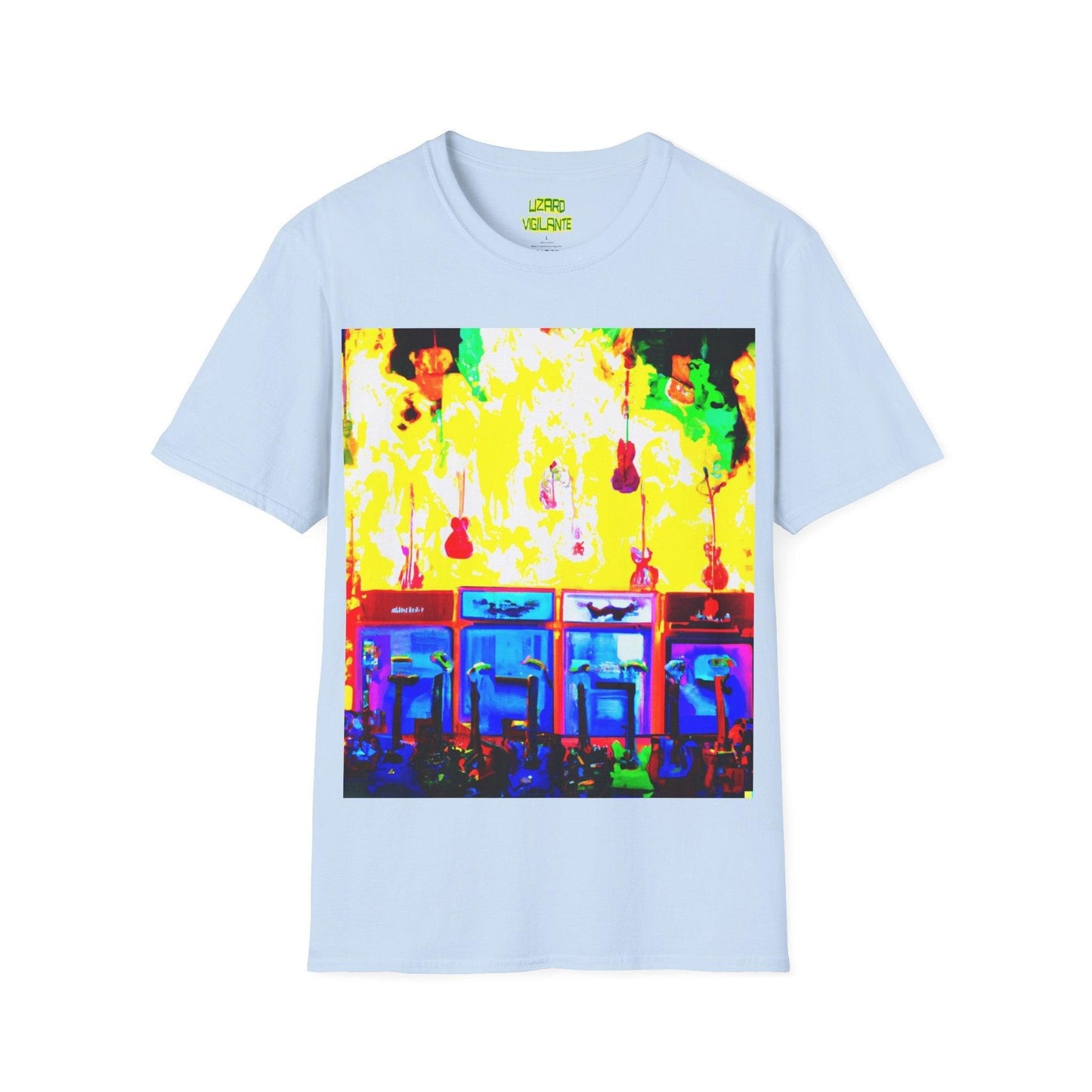 Flame Stacks Unisex Softstyle T-Shirt - Lizard Vigilante