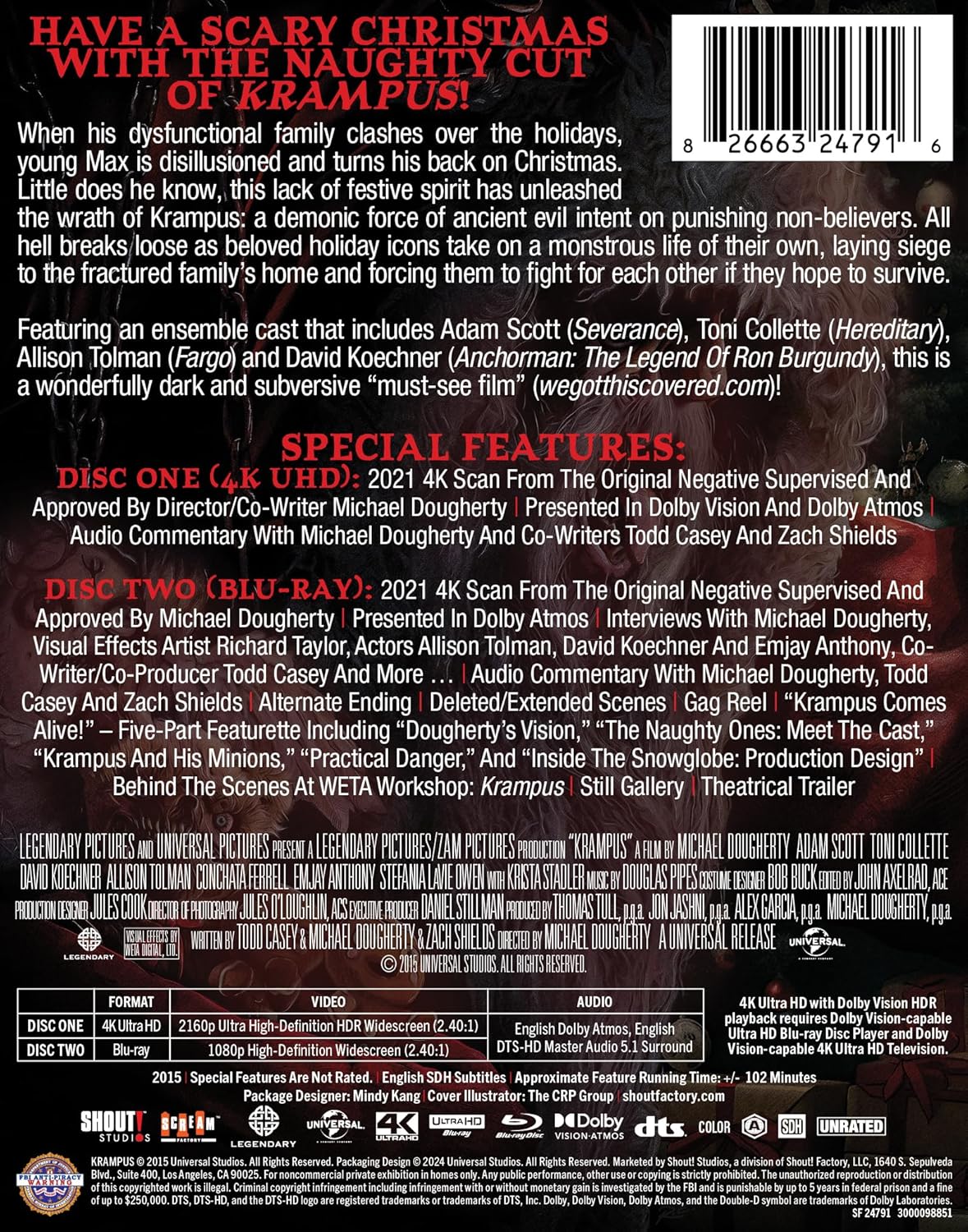 Krampus - The Naughty Cut Limited Edition Steelbook [4K Ultra HD + Blu-ray]