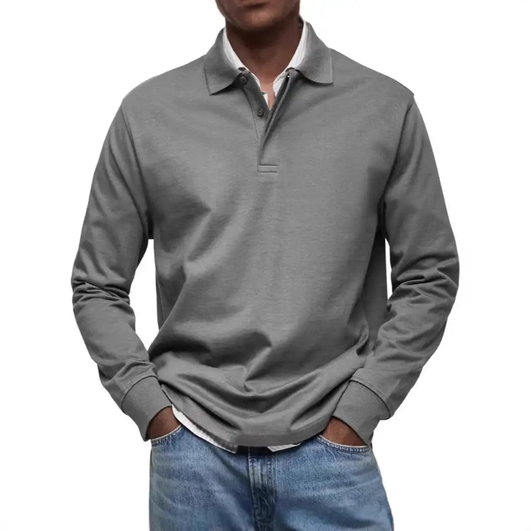 Men's Casual All-matching Long Sleeve Button Shirt