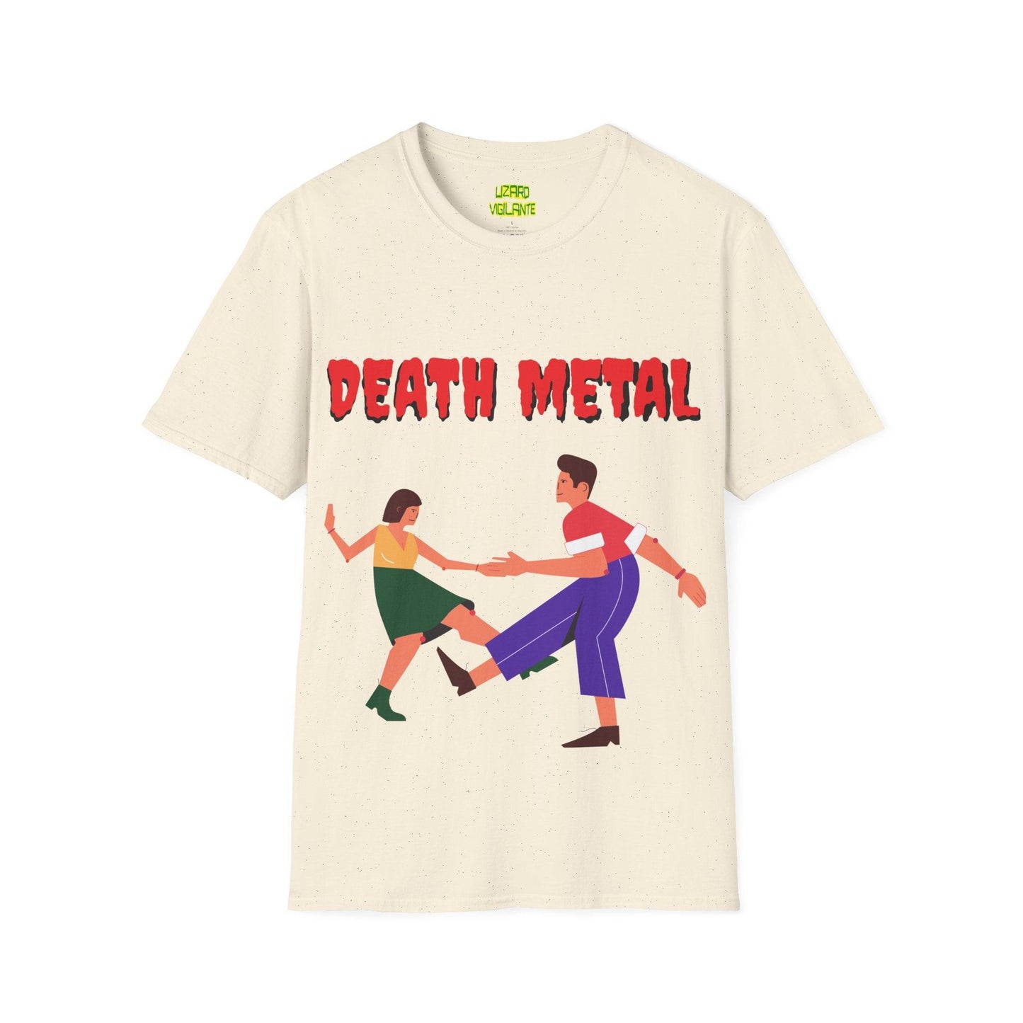 DEATH METAL Dancers Unisex Softstyle T-Shirt - Lizard Vigilante