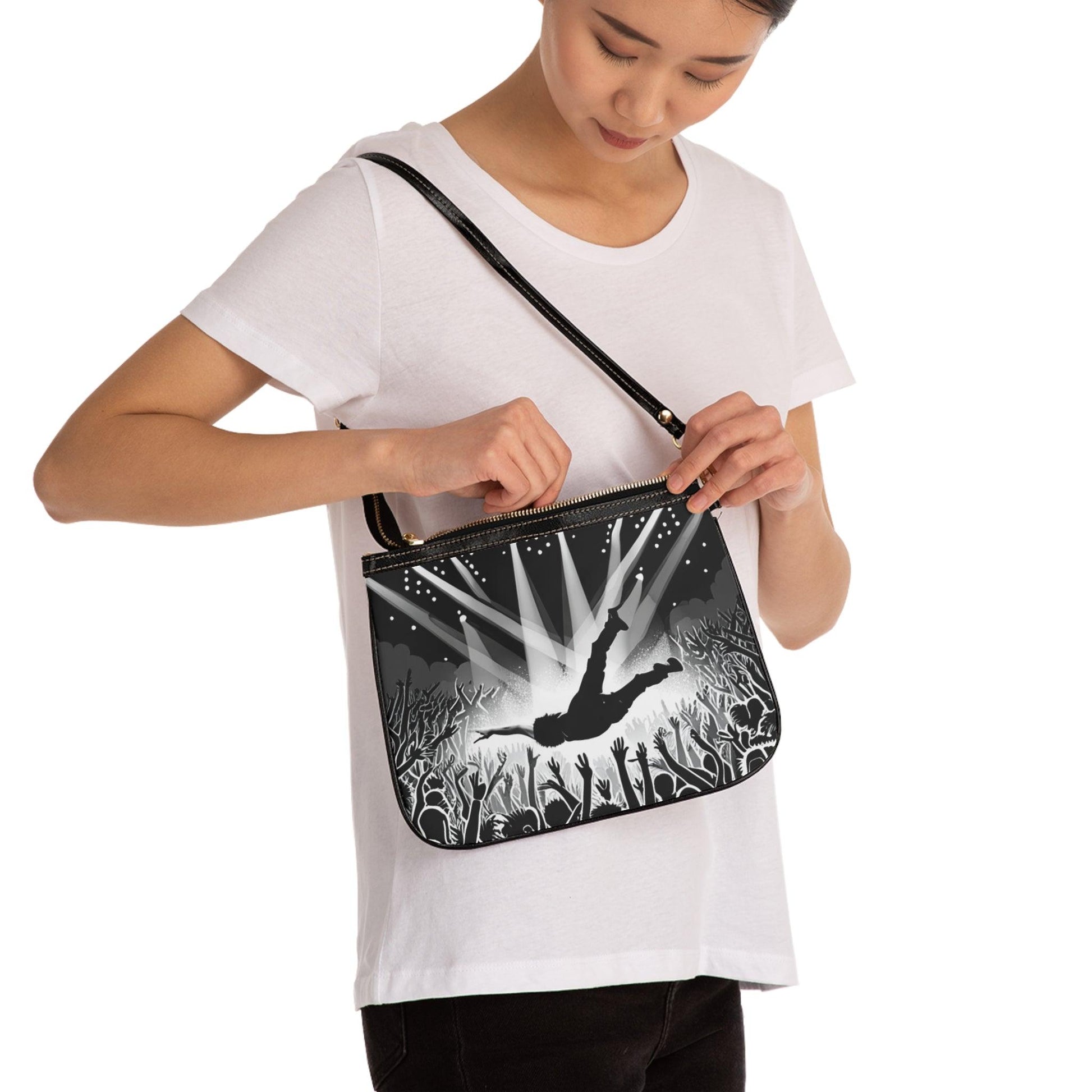 Crowd Surfing Metal Small Shoulder Bag - Lizard Vigilante