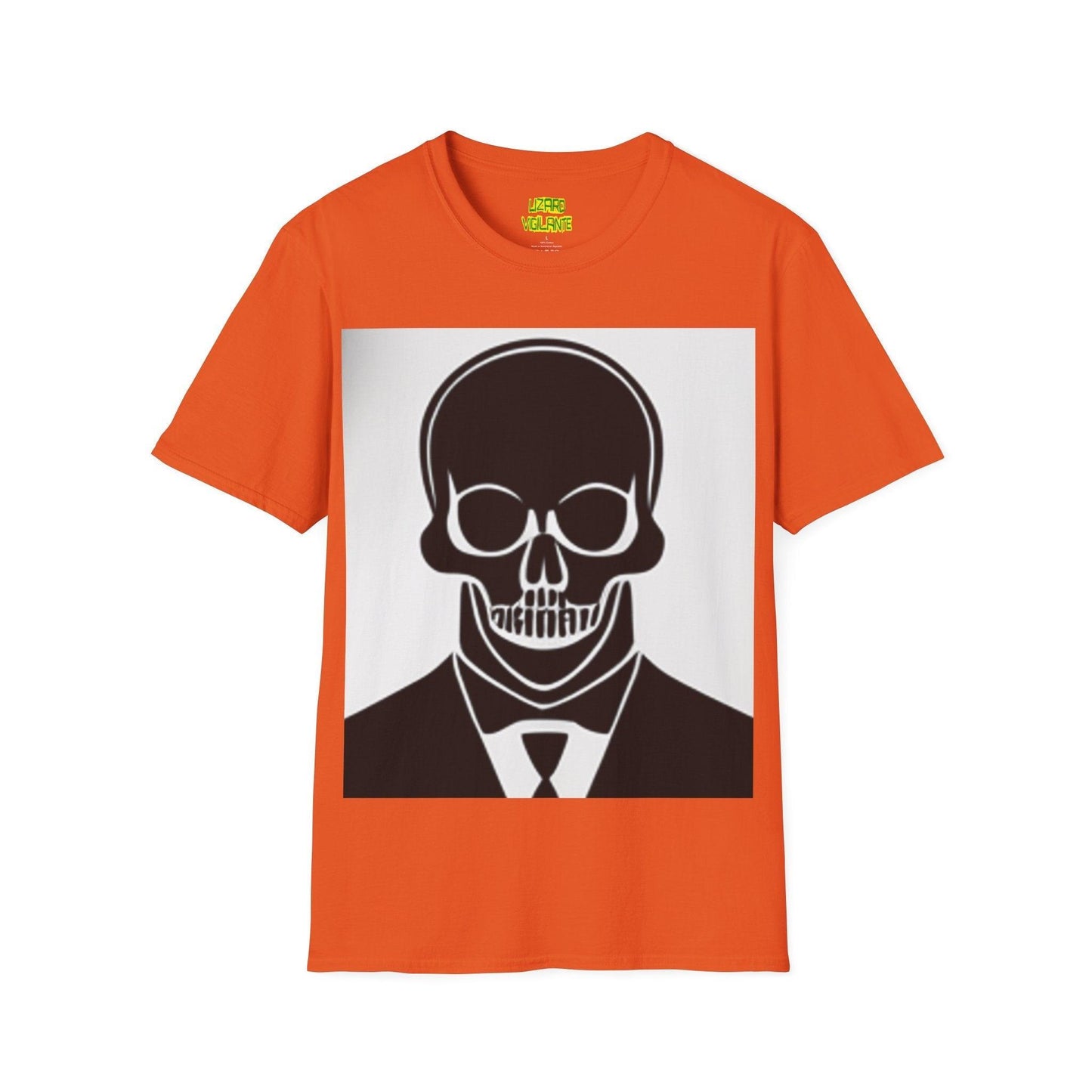 Black Tie Skull Unisex Softstyle T-Shirt - Lizard Vigilante