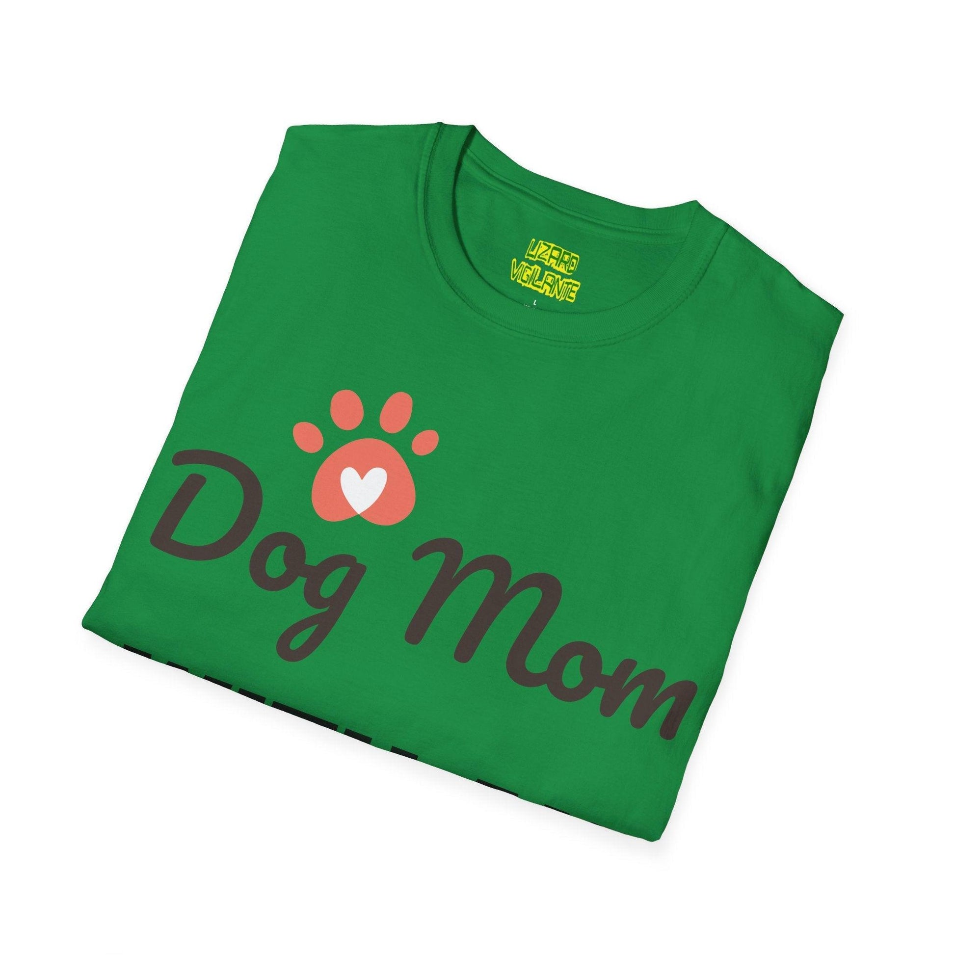 Dog Mom WITH AN ATTITUDE Unisex Softstyle T-Shirt - Lizard Vigilante