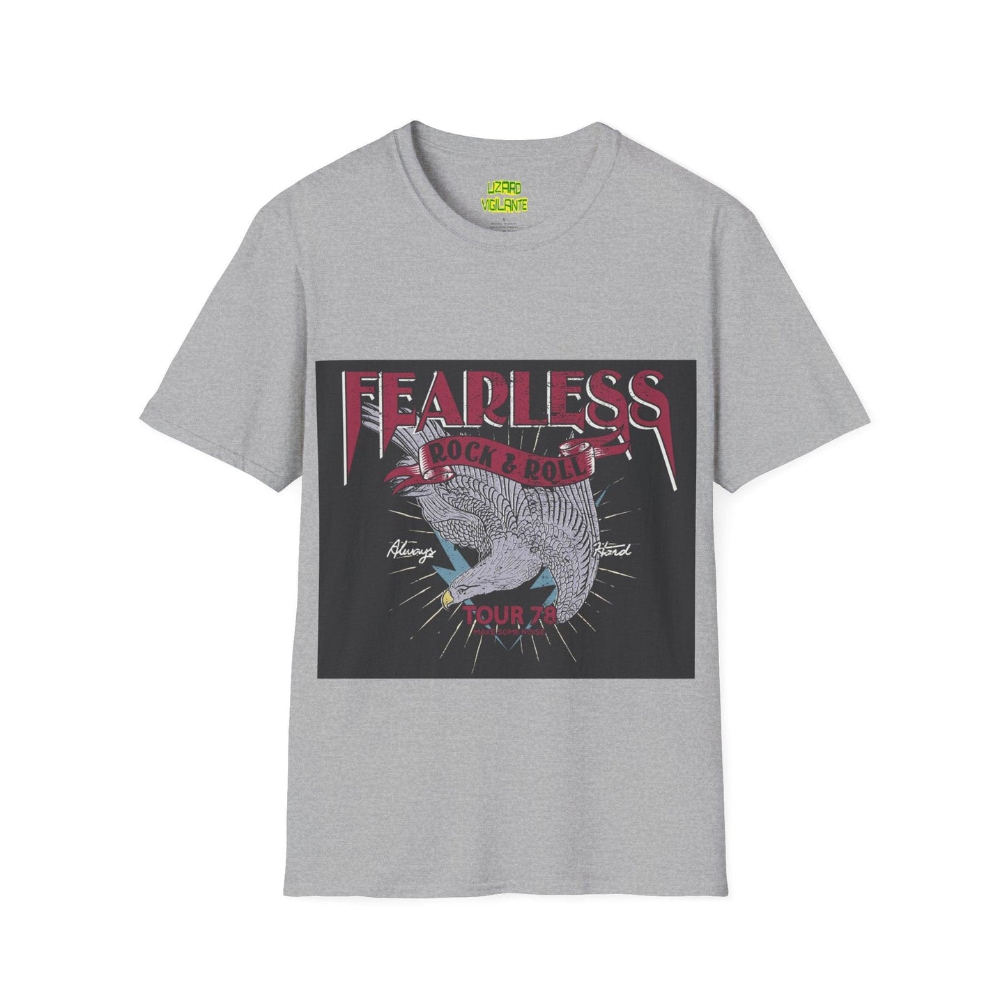 Fearless Rock & Roll Unisex Softstyle T-Shirt - Lizard Vigilante