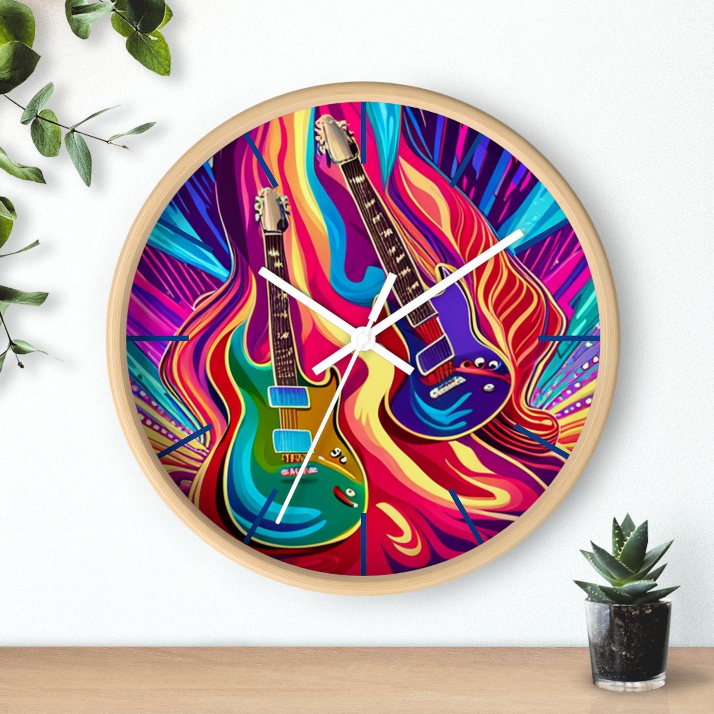 Psychedelic Things Wall Clock - Lizard Vigilante