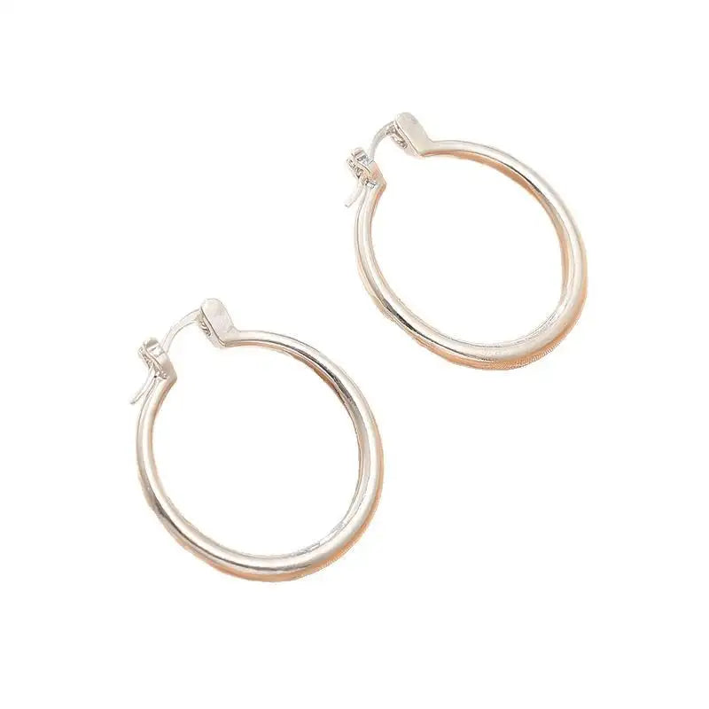 Eye-catching Accessories Fashion Simple Glossy Big Circle Earrings