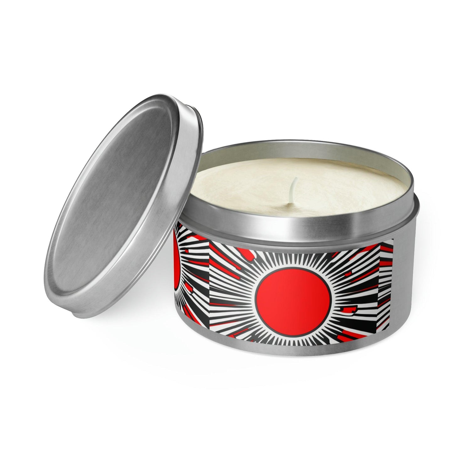 Red Circ Tin Candles - Lizard Vigilante