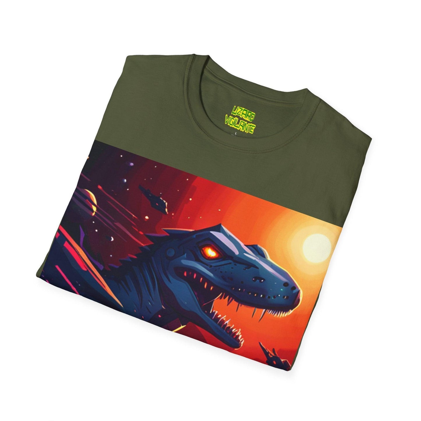 Space Lizard Vigilante Unisex Softstyle T-Shirt - Lizard Vigilante