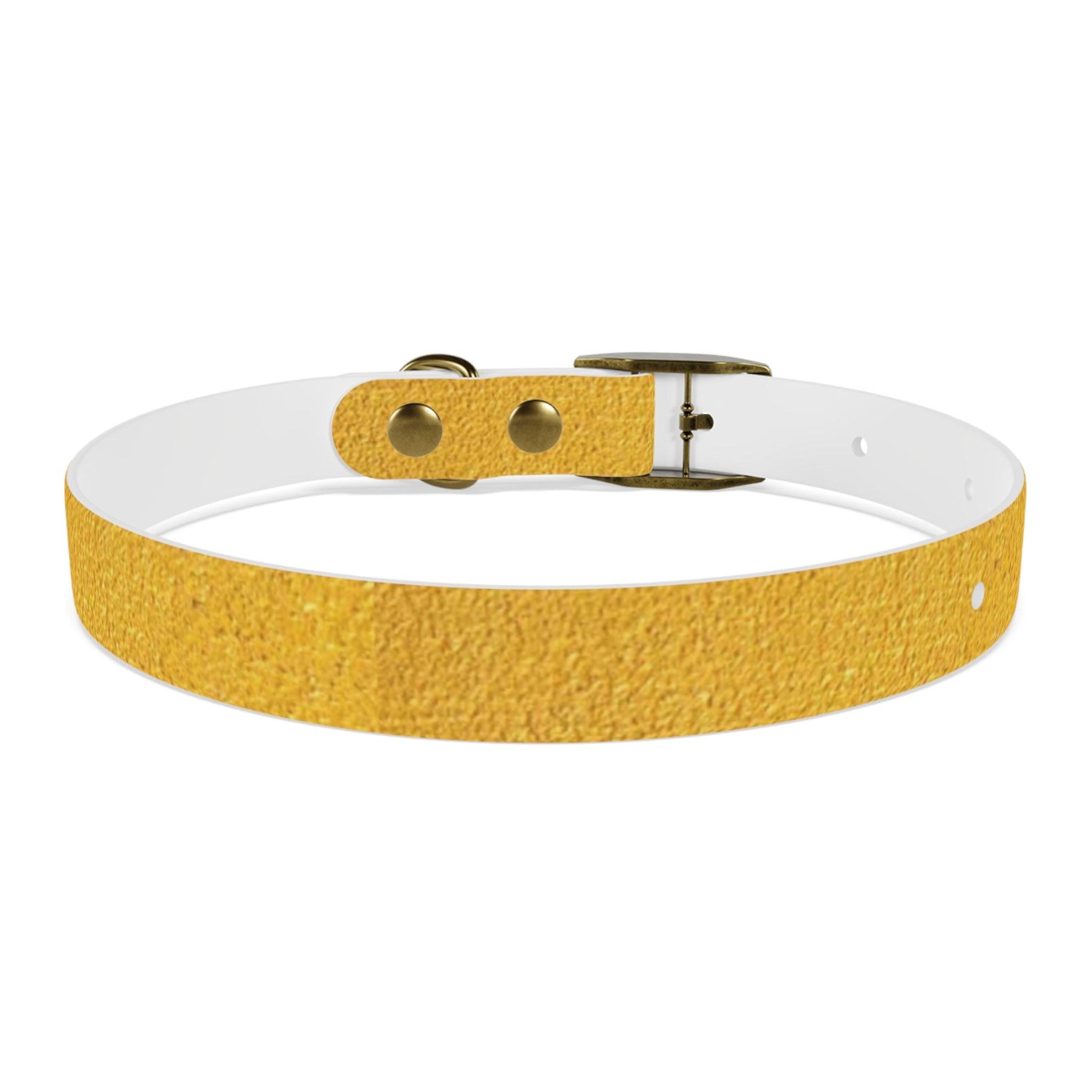 Faux Gold Dog Collar 4 Sizes S-XL - Lizard Vigilante