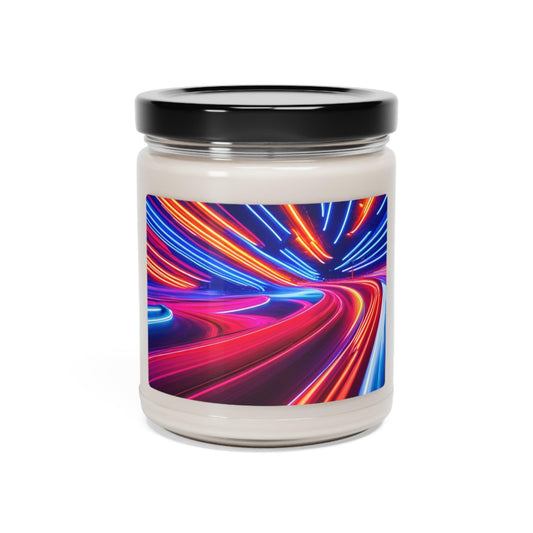 Neon Racing Scented Soy Candle, 9oz - Lizard Vigilante