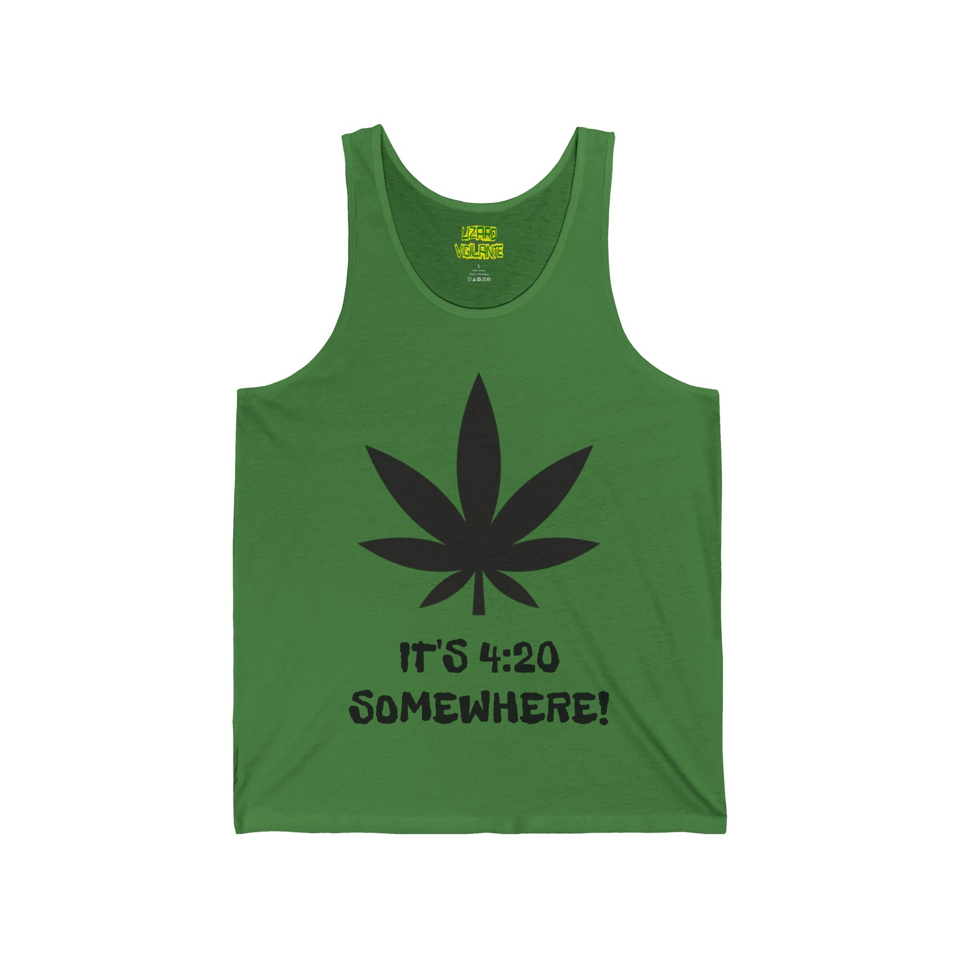 IT'S 4:20 SOMEWHERE! Unisex Jersey Tank - Lizard Vigilante