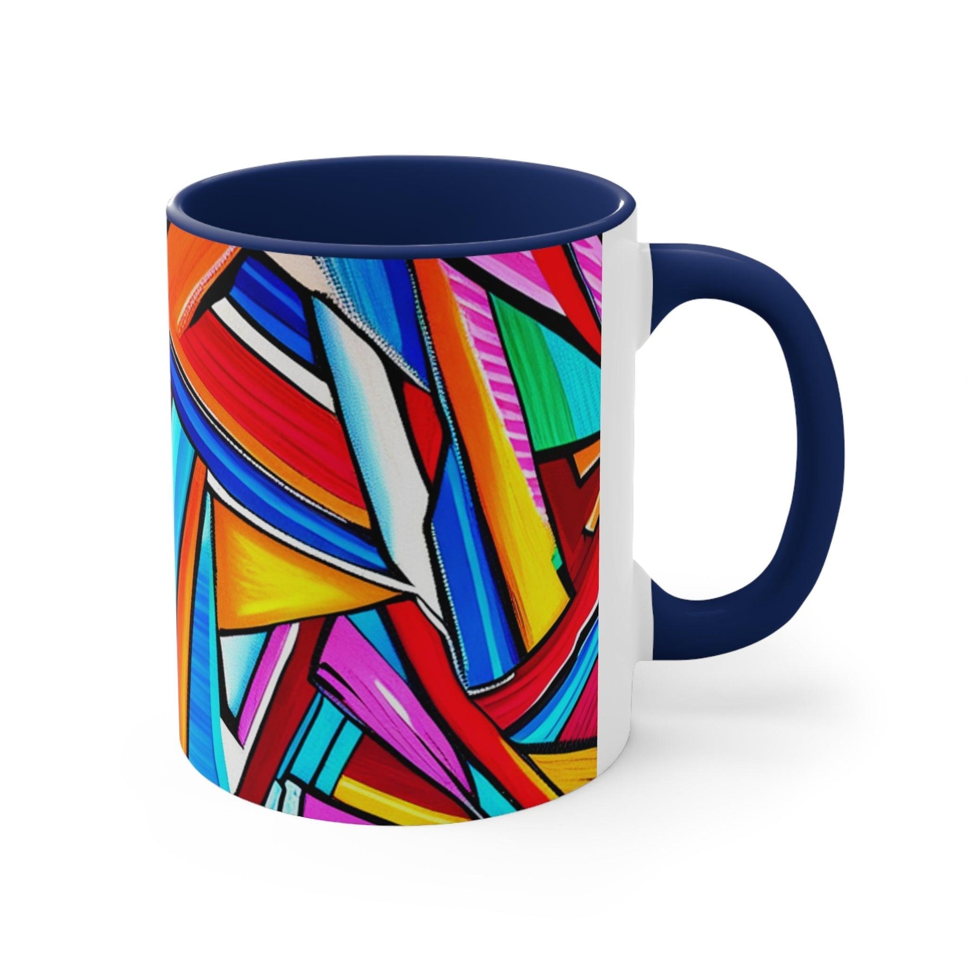 Geometrocide Accent Coffee Mug, 11oz - Lizard Vigilante