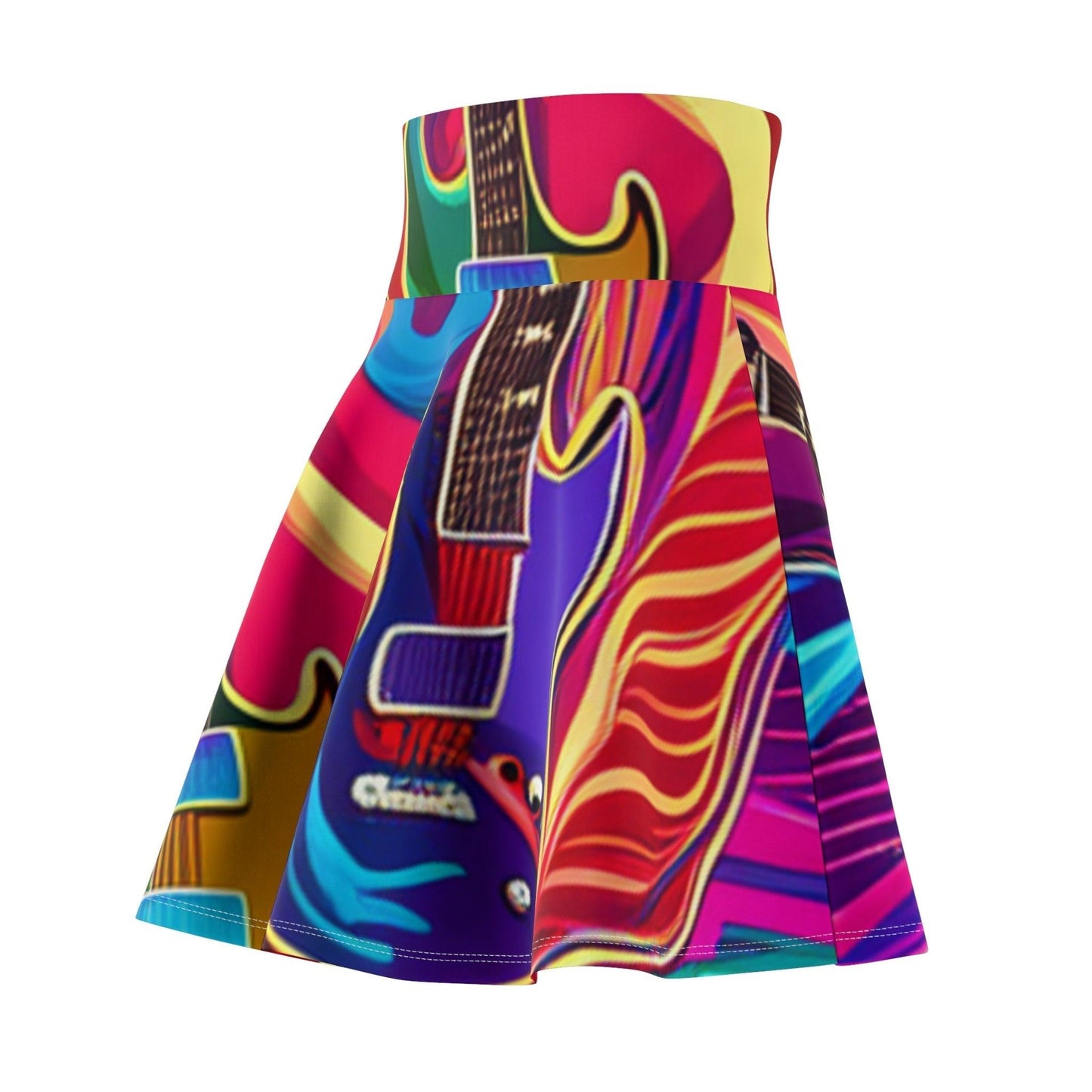 Psychedelic Things Women's Skater Skirt - Lizard Vigilante