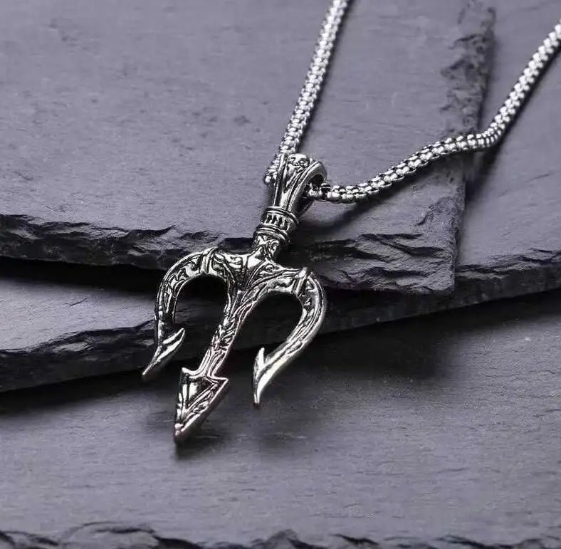 Sea King Trident Cross Border Necklace Pendant