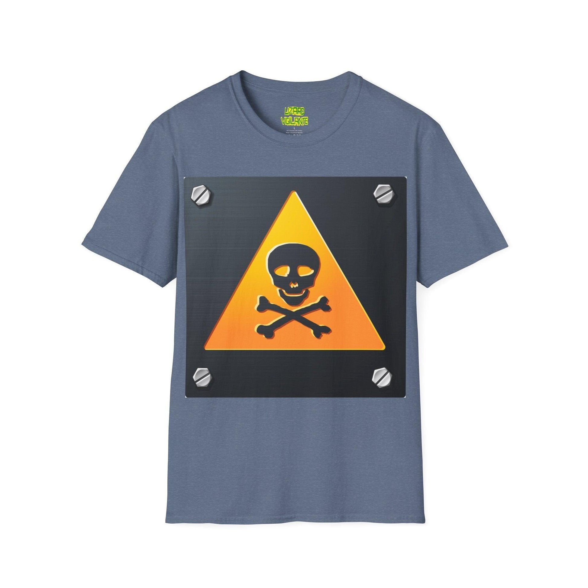 Danger Skull Sign Unisex Softstyle T-Shirt - Lizard Vigilante