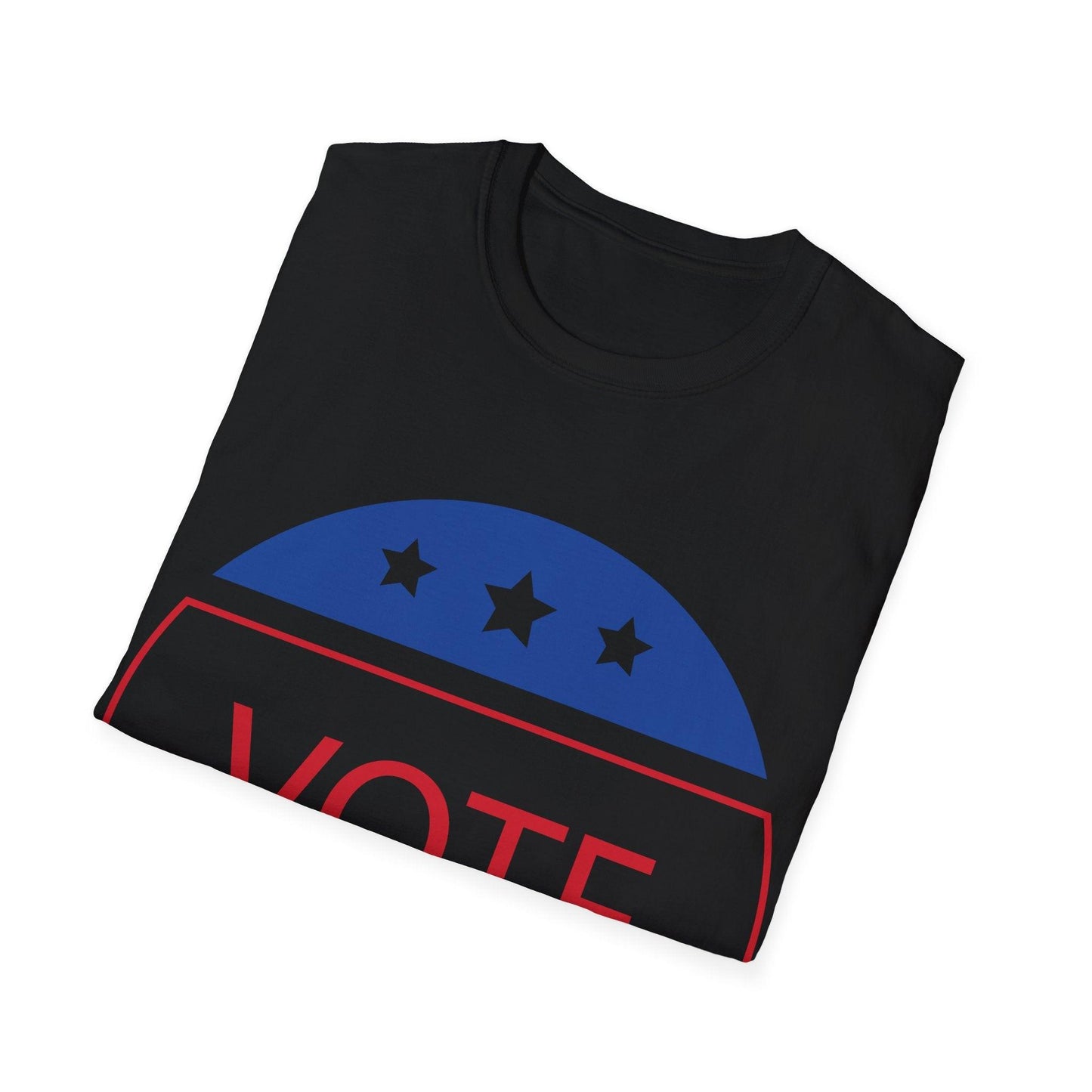 VOTE Red White And Blue Graphic Unisex Softstyle T-Shirt - Lizard Vigilante