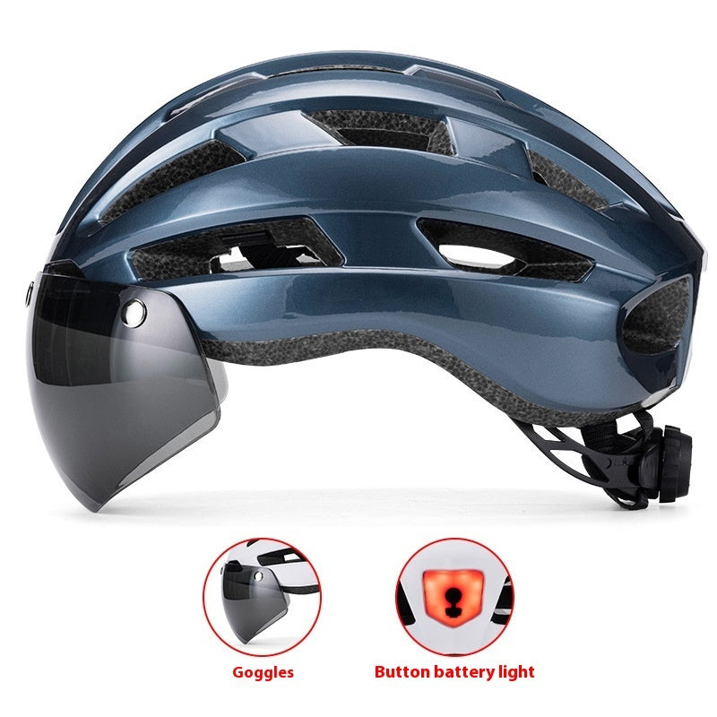 Magnetic Suction Goggles Unisex Mountain Highway Color Changing Cycling Bicycle Helmet